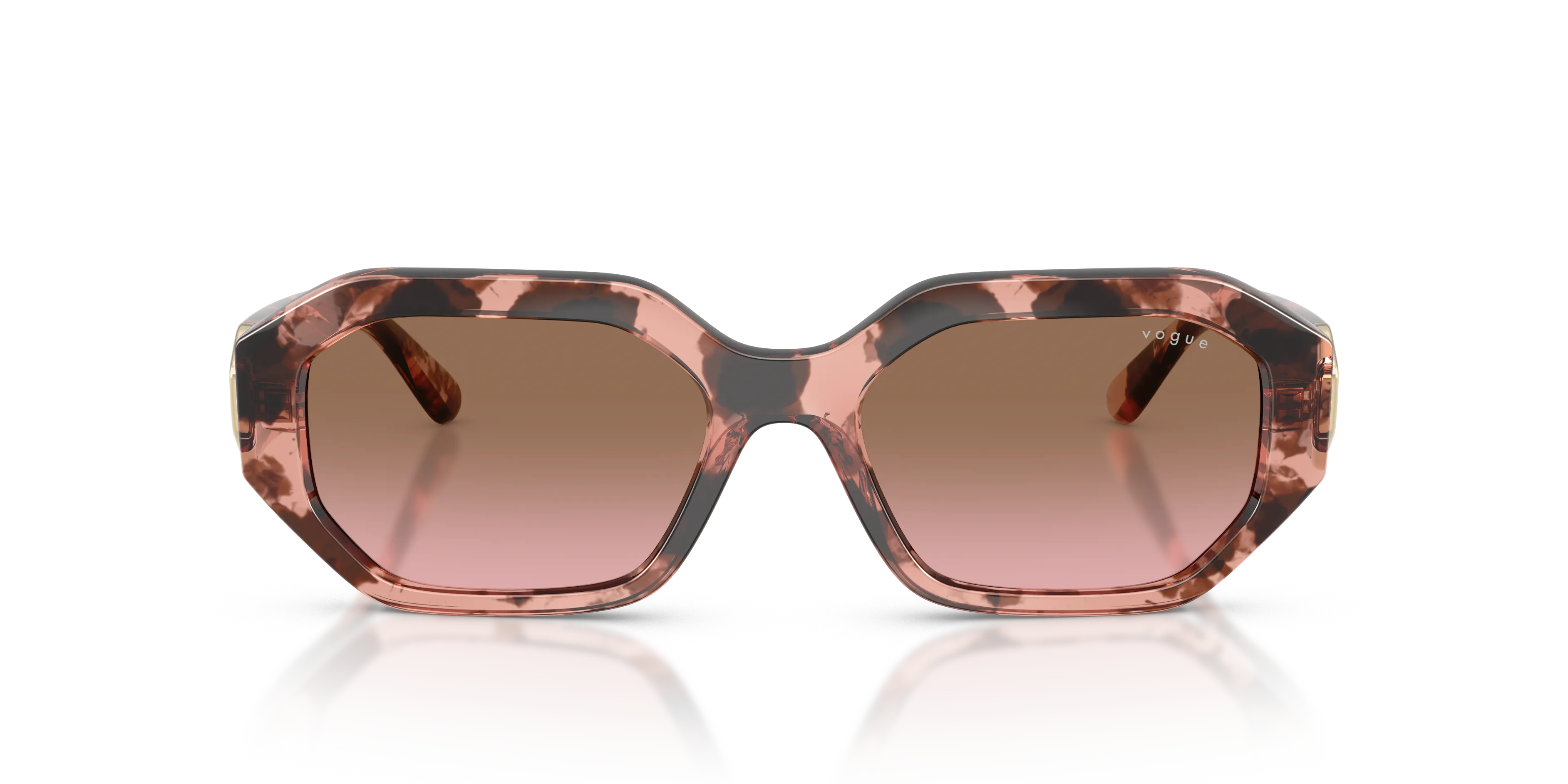 VOGUE EYEWEAR VO5675S 319914 Occhiali da sole Nylon Rosa Rosa Geometrica Normale Sfumato - immagine 3