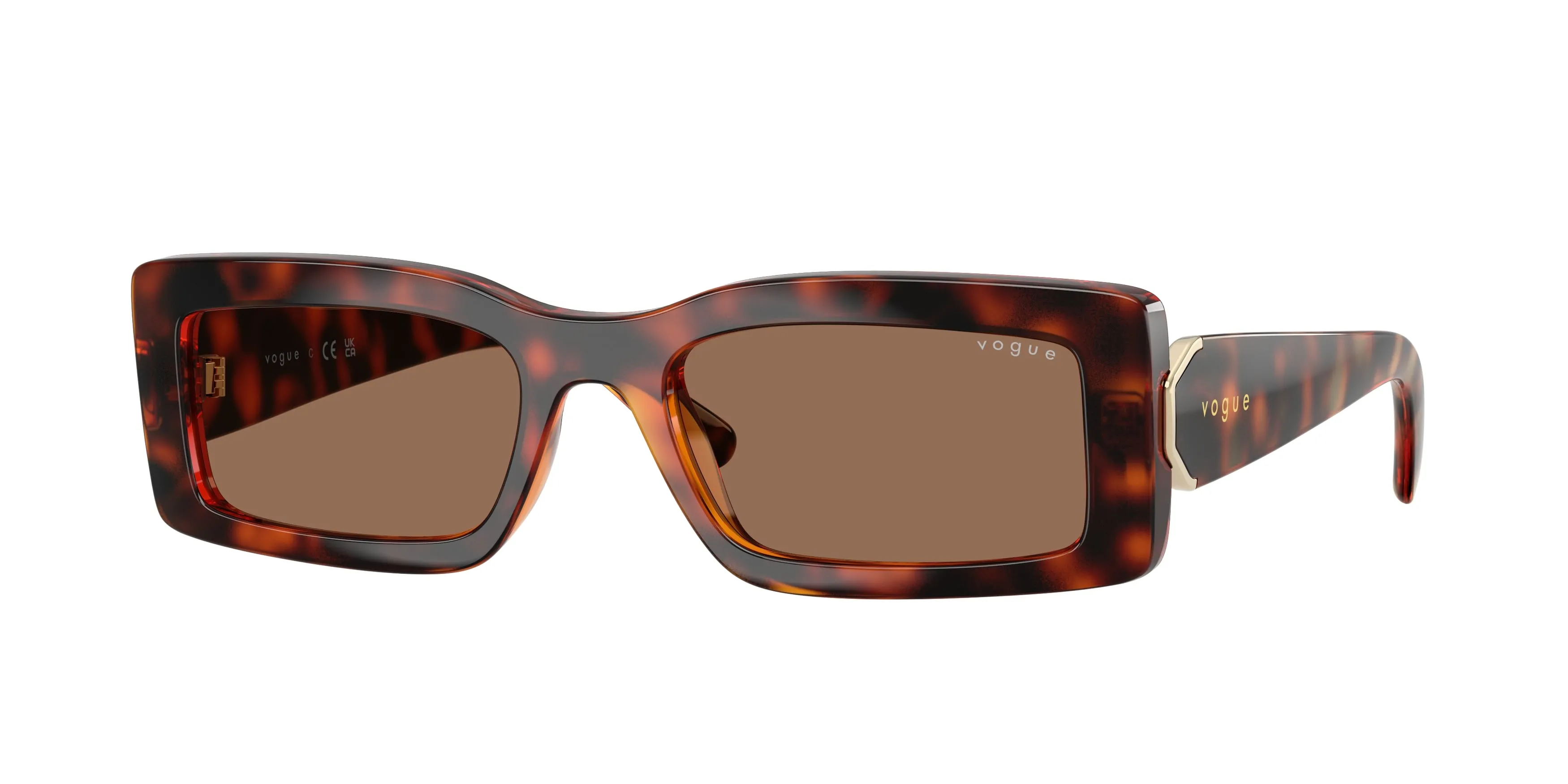 VOGUE EYEWEAR VO5674S W65673 Occhiali da sole Nylon Marrone Marrone Squadrata Normale - immagine 1