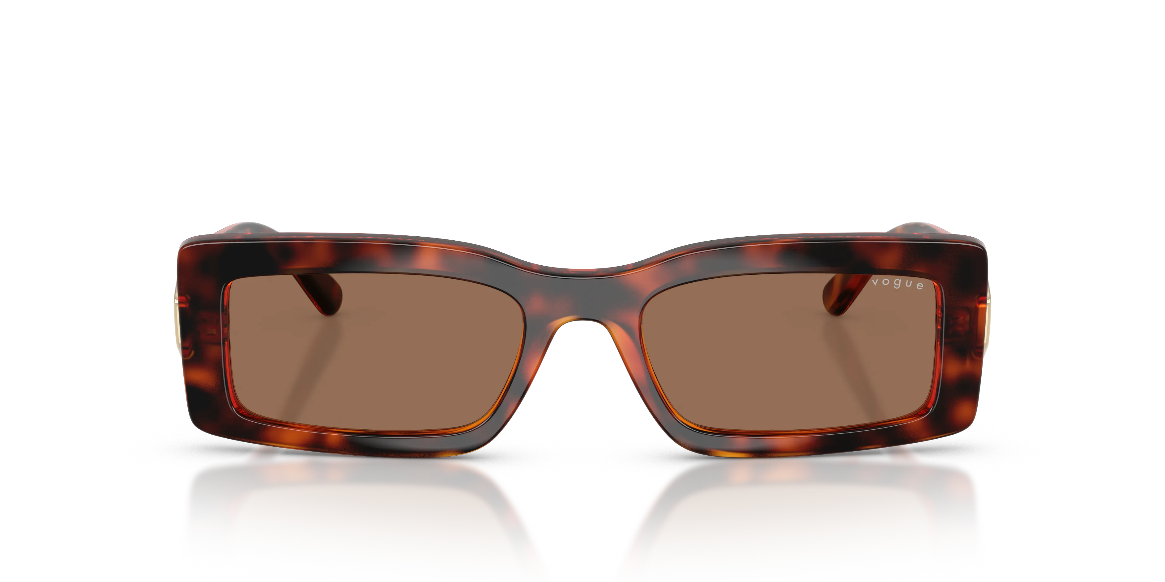 VOGUE EYEWEAR VO5674S W65673 Occhiali da sole Nylon Marrone Marrone Squadrata Normale - immagine 3