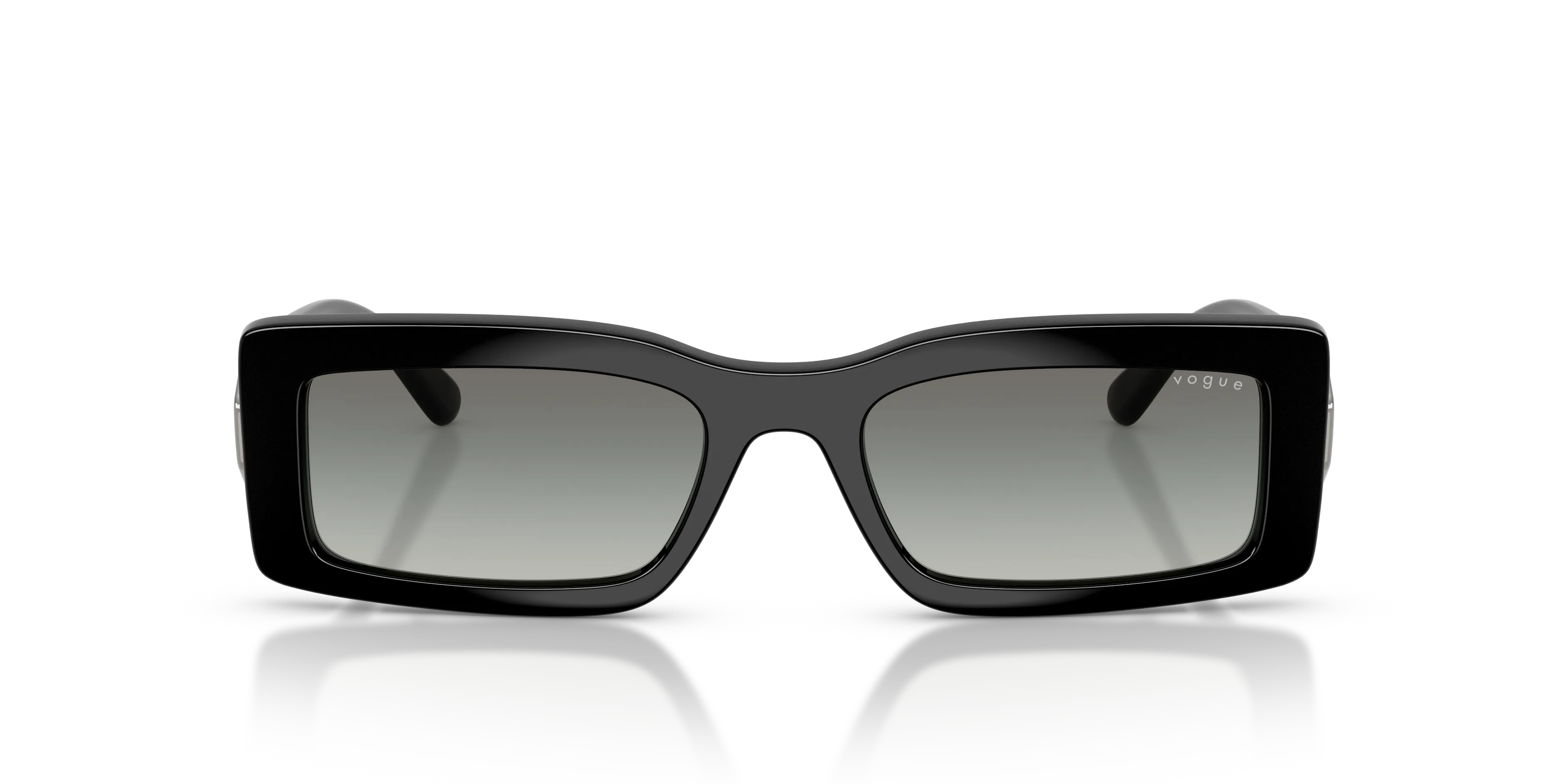 VOGUE EYEWEAR VO5674S W44/11 Occhiali da sole Nylon Nero Grigio Squadrata Normale Sfumato - immagine 3