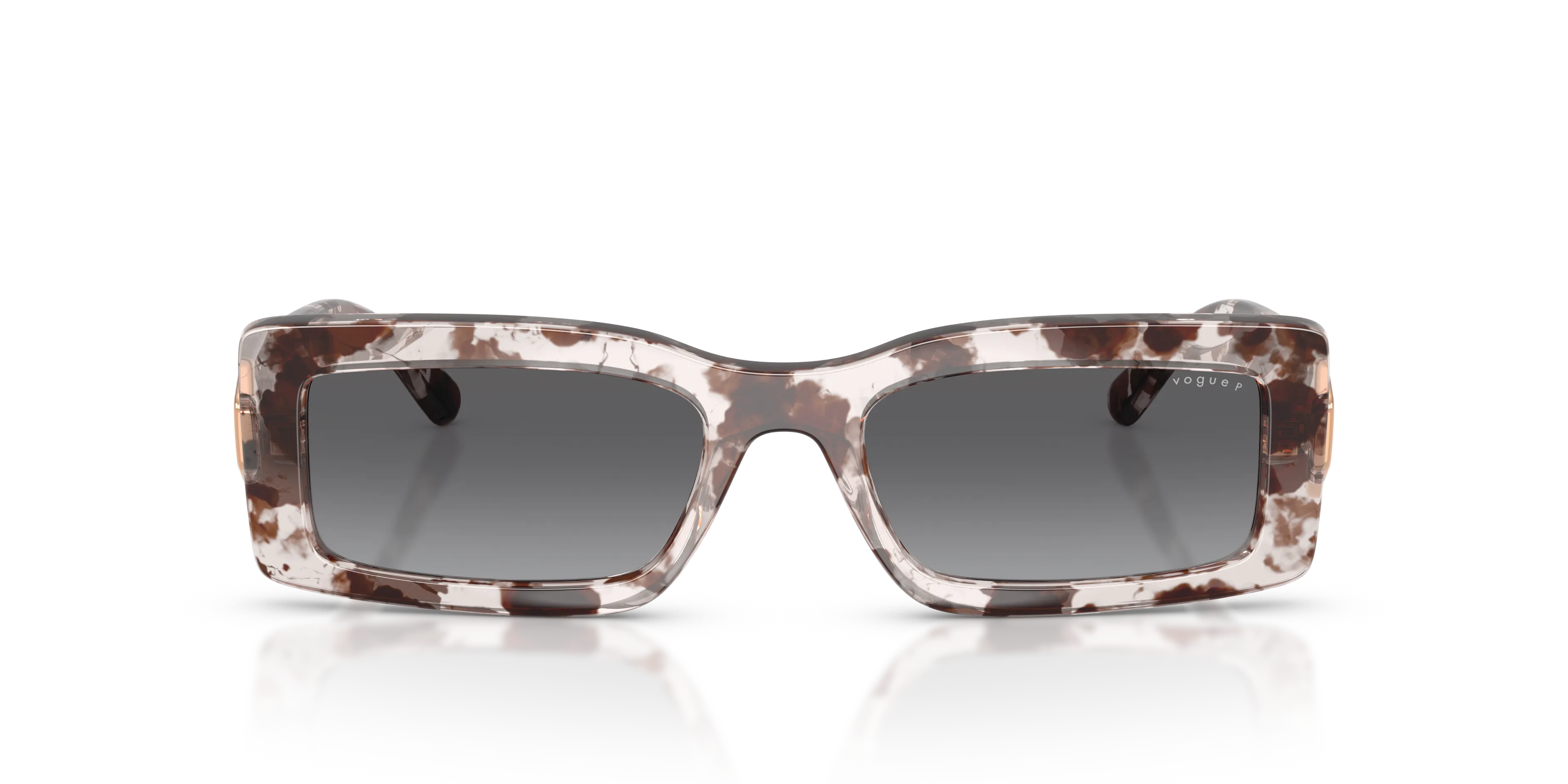VOGUE EYEWEAR VO5674S 3218T3 Occhiali da sole Nylon Tartaruga Grigio Squadrata Polarizzata Sfumato - immagine 3
