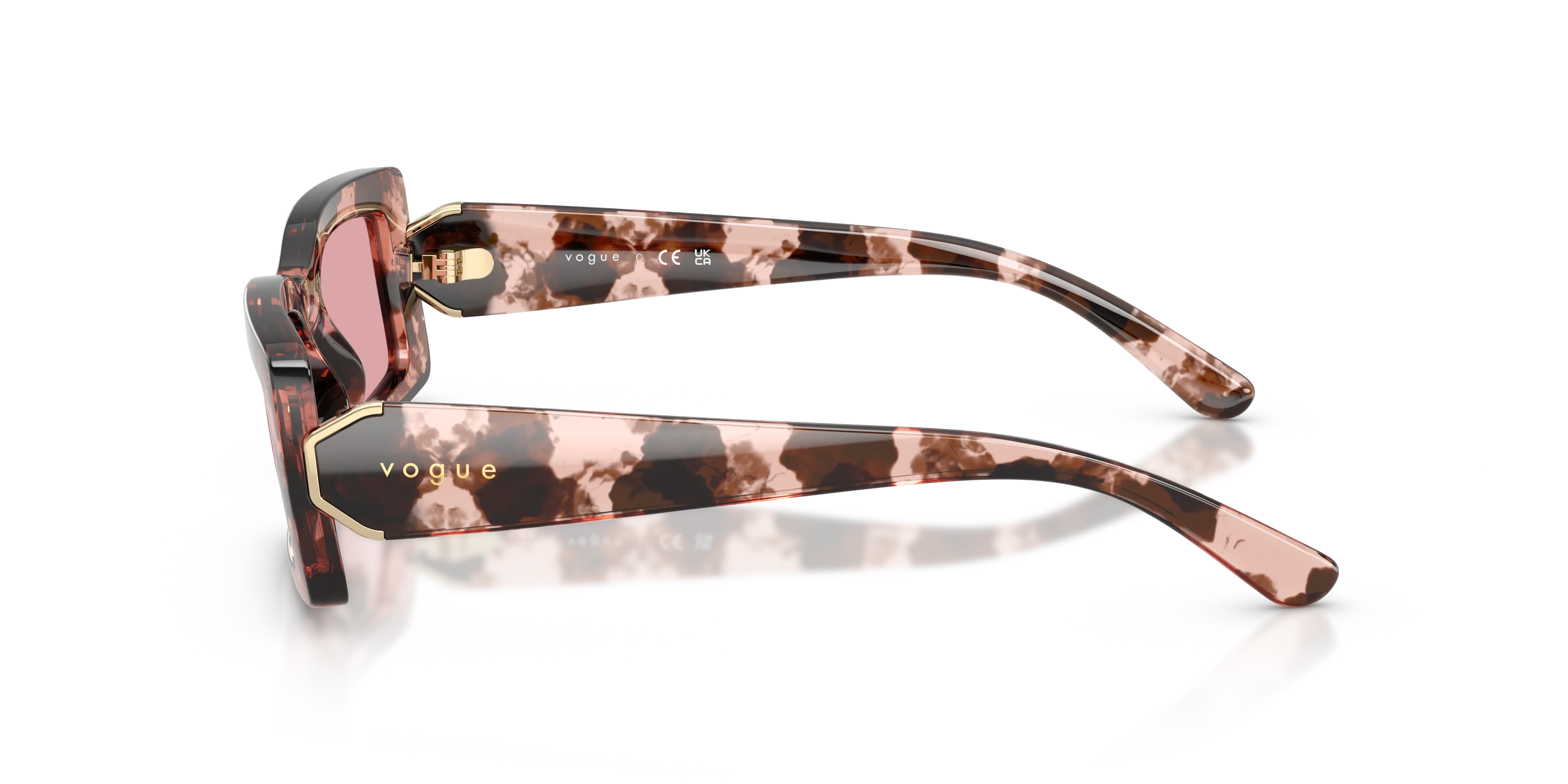 VOGUE EYEWEAR VO5674S 319984 Occhiali da sole Nylon Rosa Viola Squadrata Normale - immagine 4