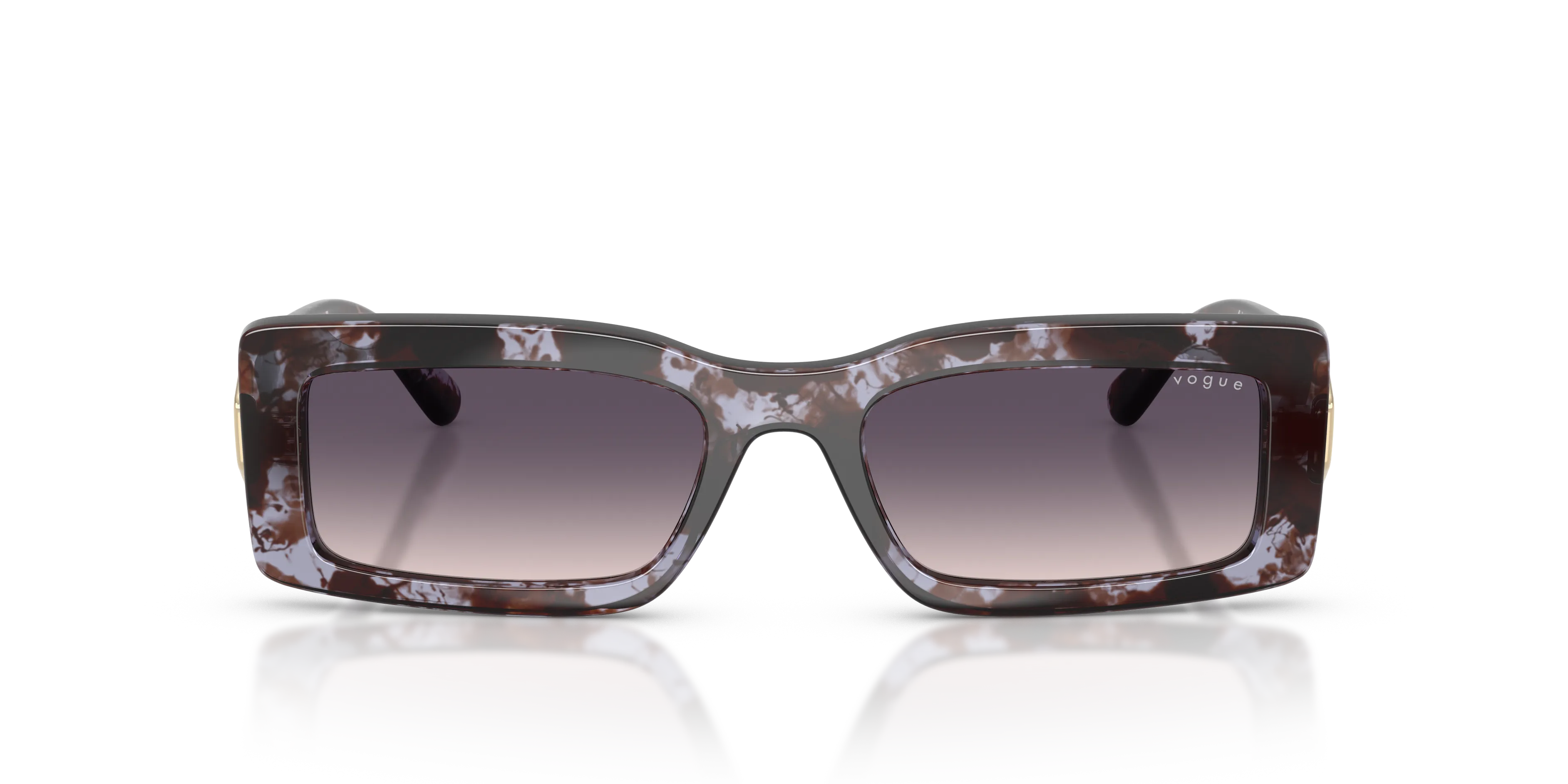 VOGUE EYEWEAR VO5674S 317836 Occhiali da sole Nylon Viola Rosa Squadrata Normale Sfumato - immagine 3