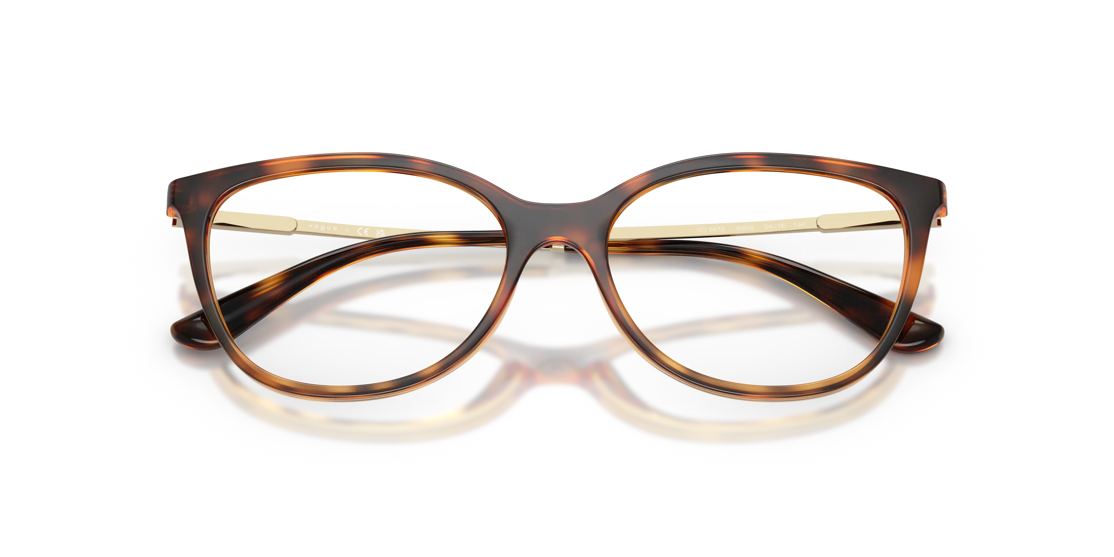 VOGUE EYEWEAR VO5673 W656 Montature da vista Nylon Marrone Rotonda Normale - immagine 2
