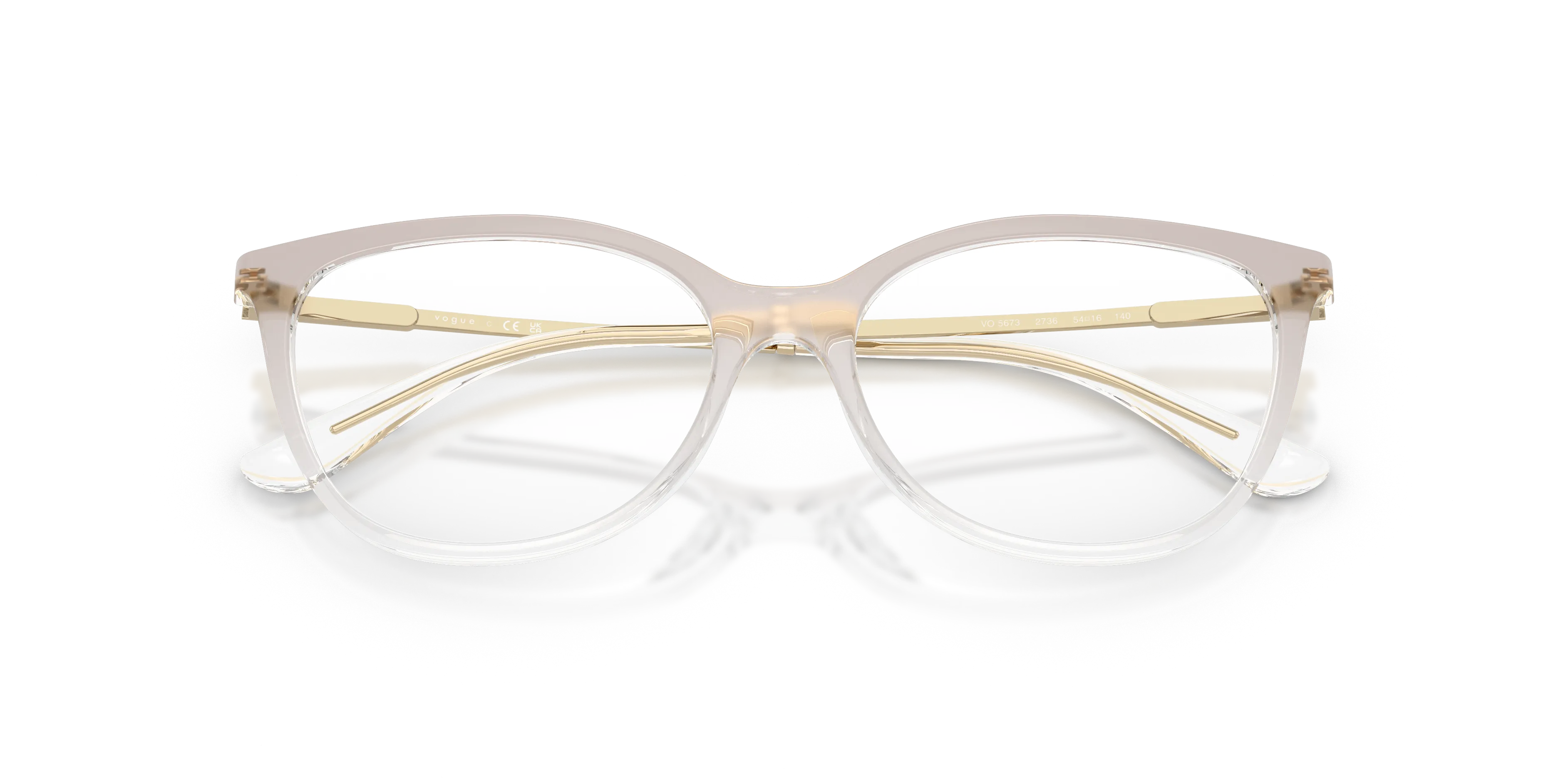 VOGUE EYEWEAR VO5673 2736 Montature da vista Nylon Marrone Rotonda Normale - immagine 2