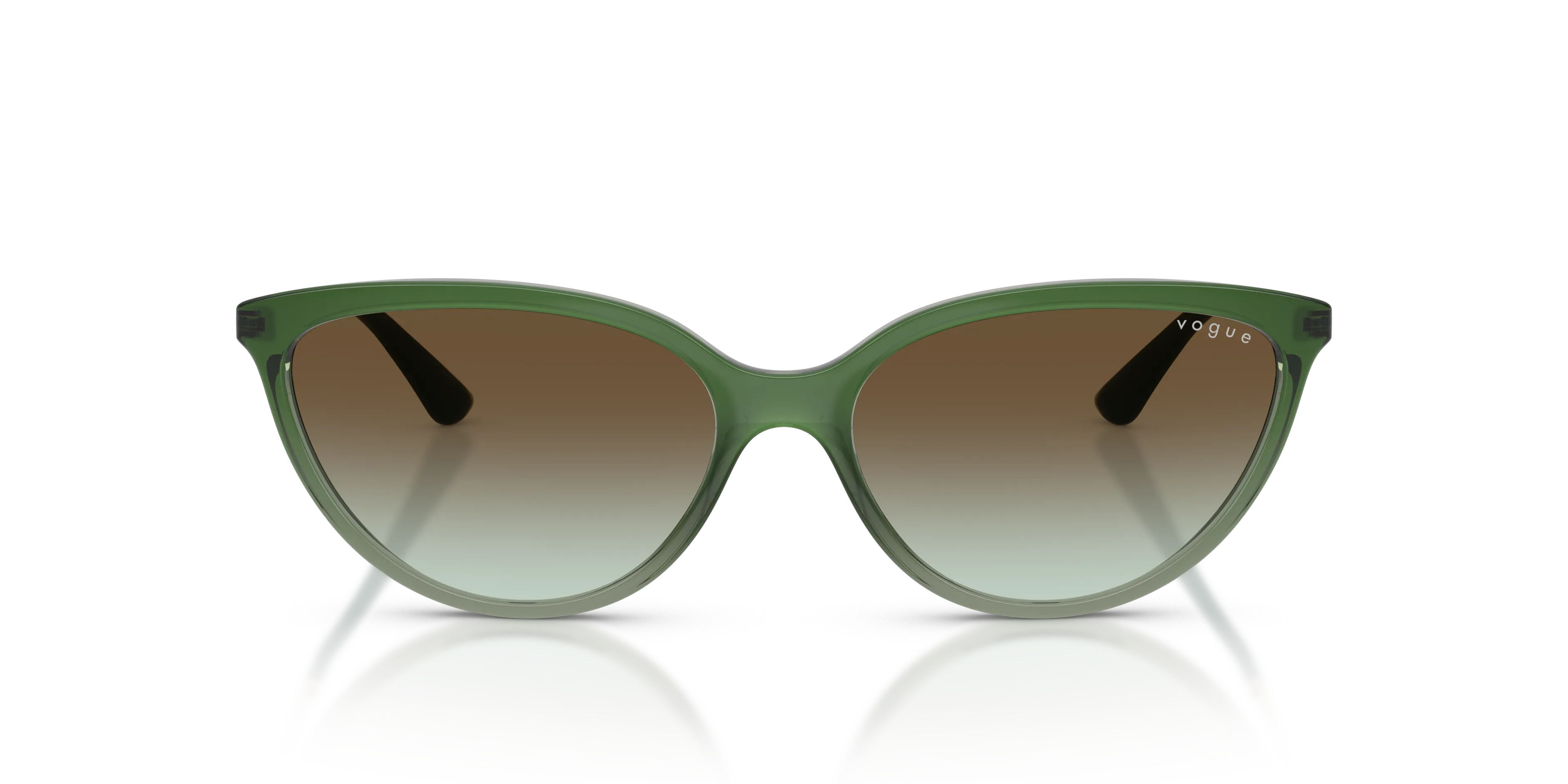 VOGUE EYEWEAR VO5672S 3259E8 Occhiali da sole Nylon Verde Verde Cat Eye Normale Sfumato - immagine 3