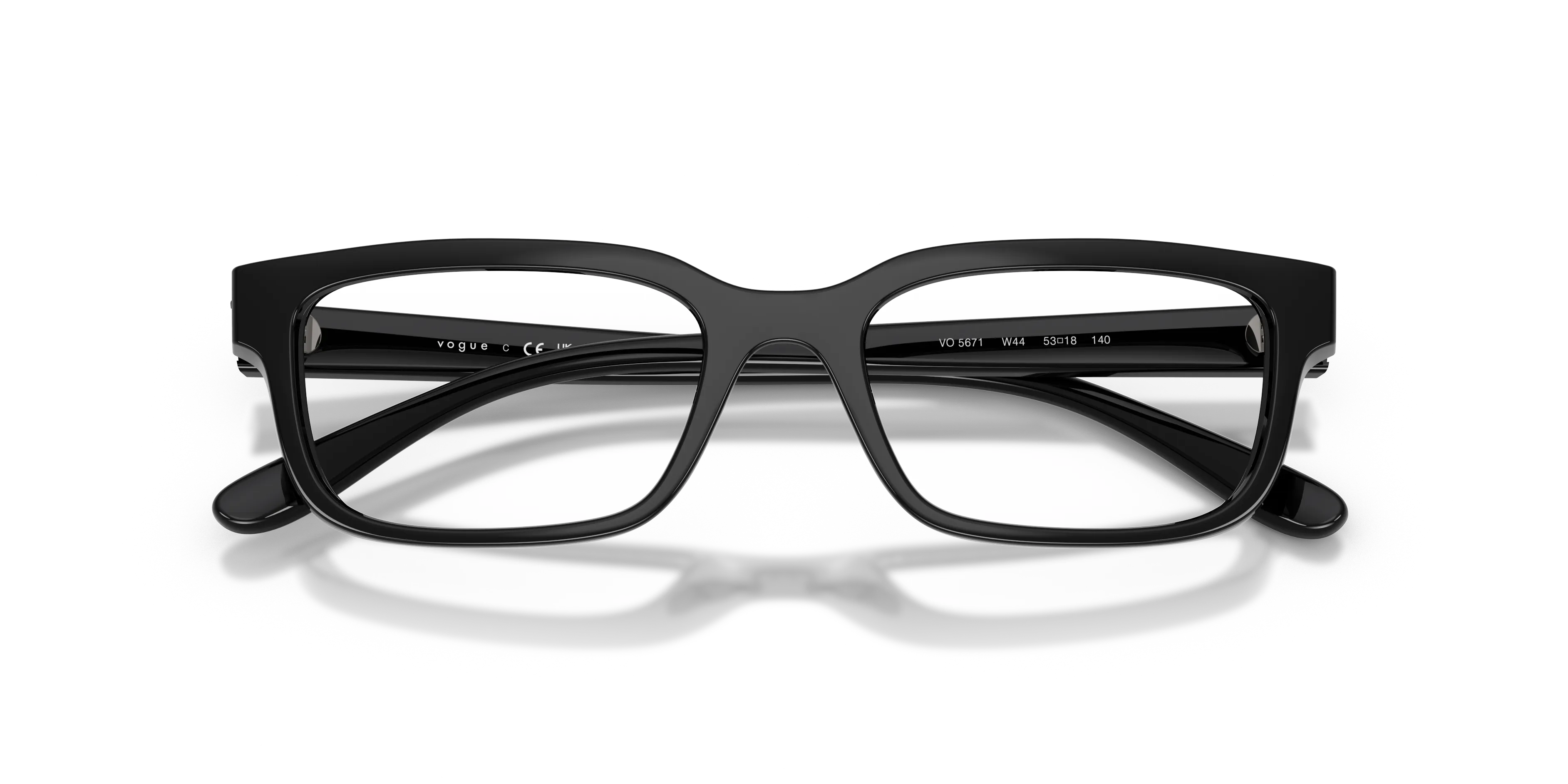 VOGUE EYEWEAR VO5671 W44 Montature da vista Nylon Nero Squadrata Normale - immagine 2