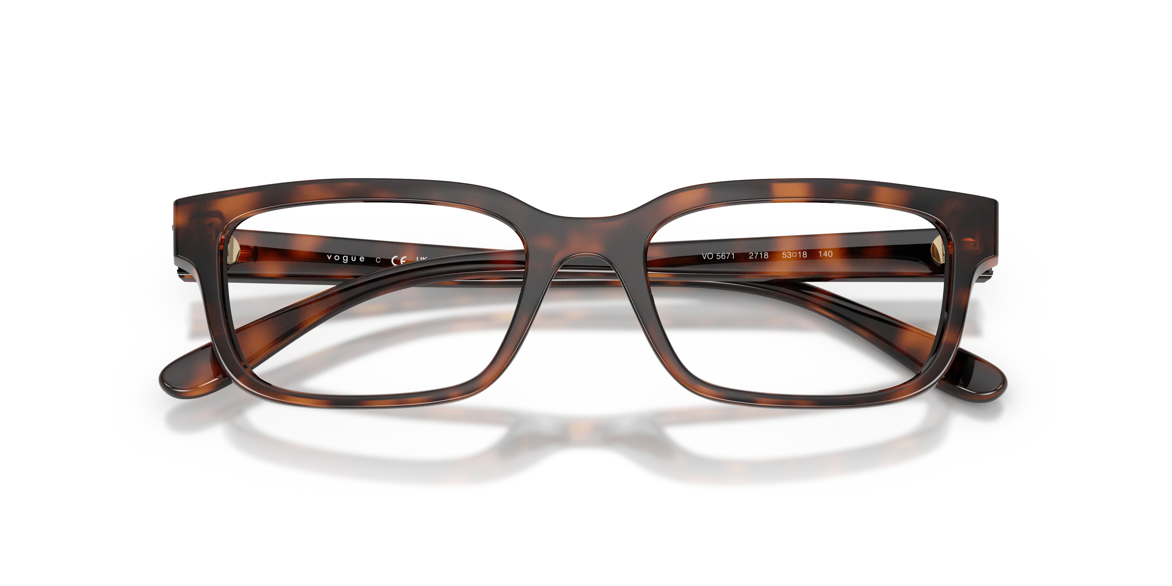VOGUE EYEWEAR VO5671 2718 Montature da vista Nylon Marrone Squadrata Normale - immagine 2