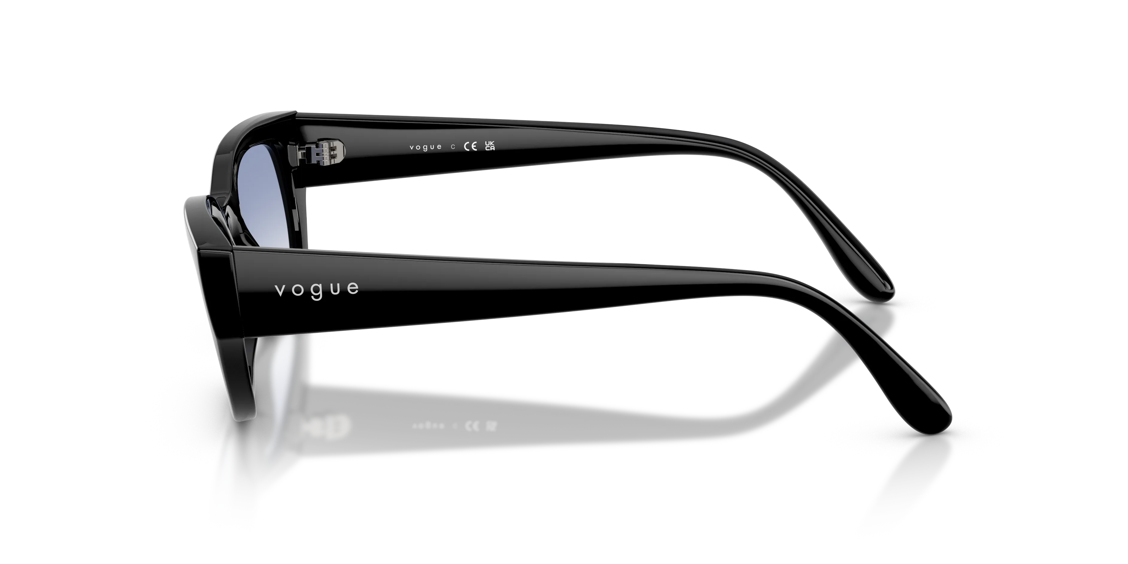 VOGUE EYEWEAR VO5669S W44/19 Occhiali da sole Nylon Nero Blu Pillow Normale Sfumato - immagine 4