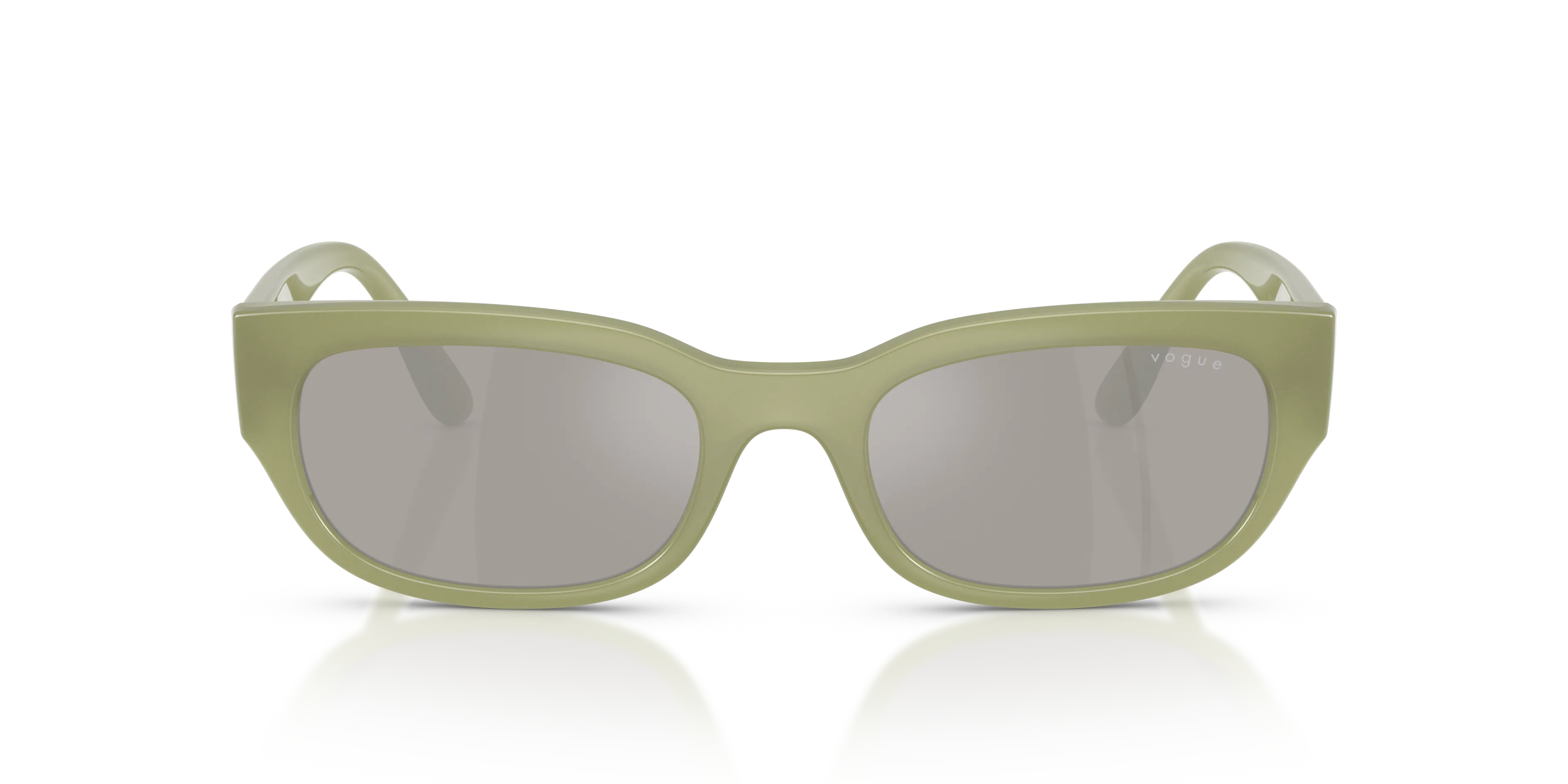 VOGUE EYEWEAR VO5669S 32546G Occhiali da sole Nylon Verde Grigio Pillow Specchiate - immagine 3