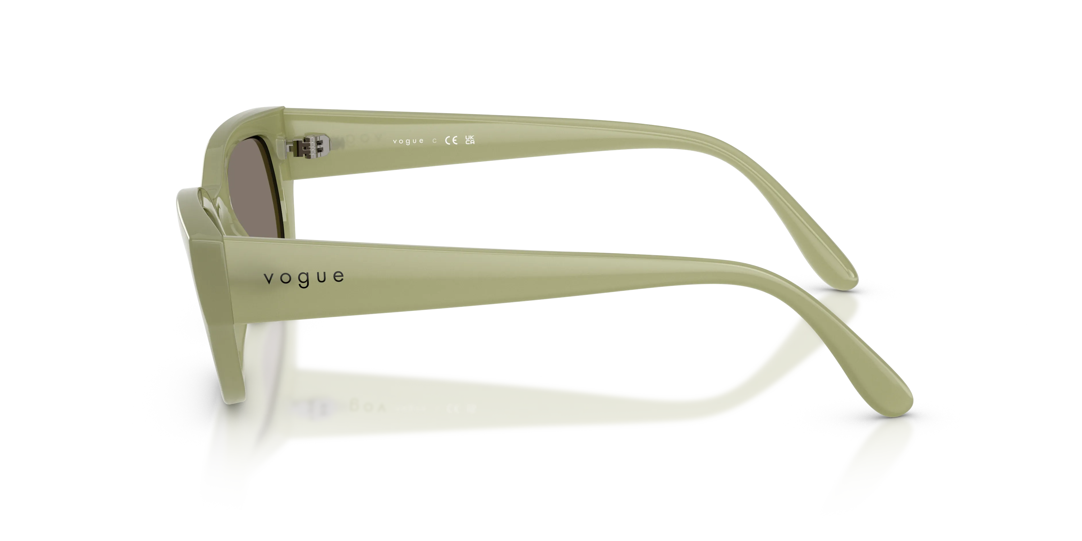 VOGUE EYEWEAR VO5669S 32546G Occhiali da sole Nylon Verde Grigio Pillow Specchiate - immagine 4