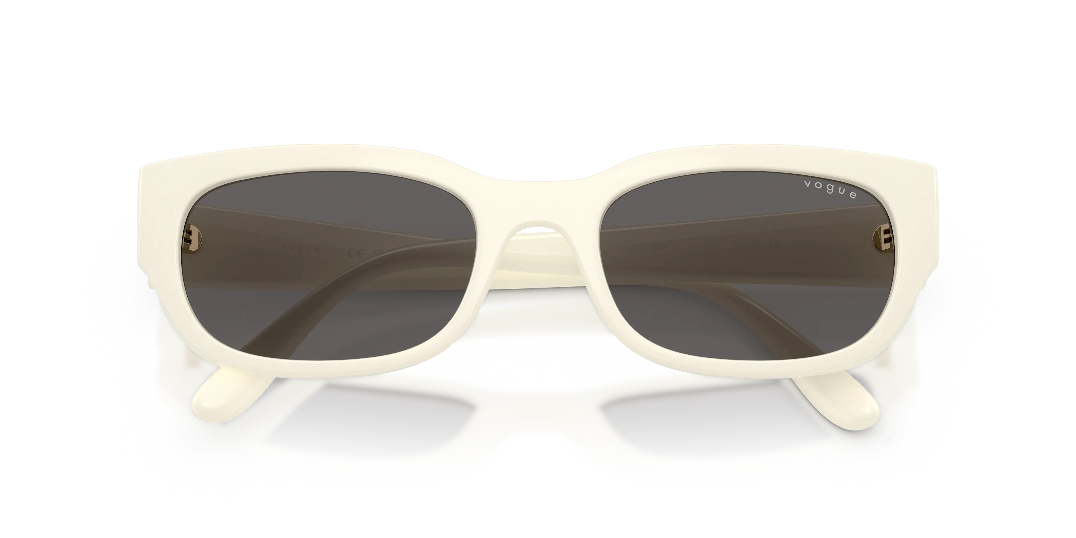 VOGUE EYEWEAR VO5669S 316787 Occhiali da sole Nylon Bianco Grigio Pillow Normale - immagine 2