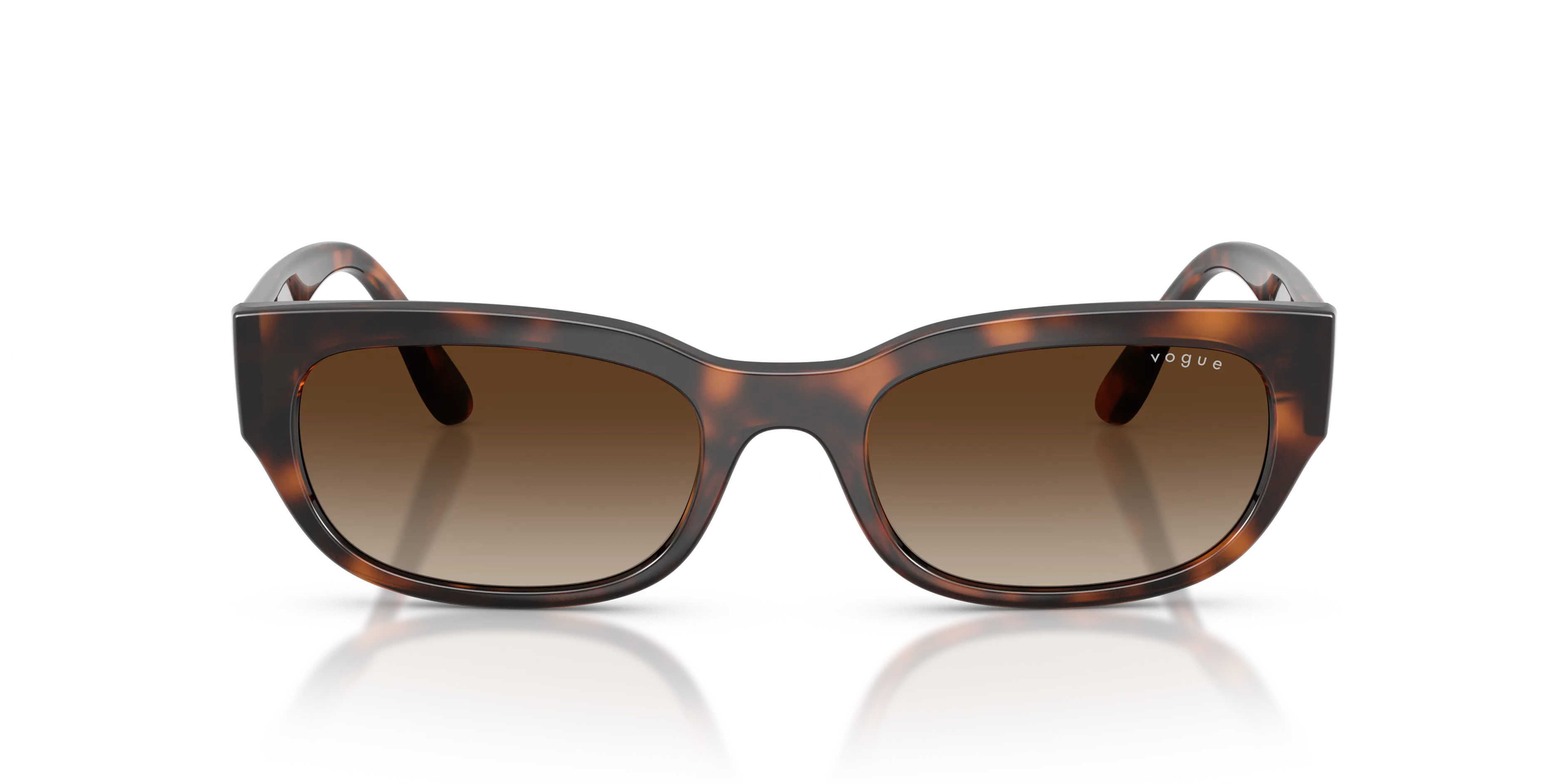 VOGUE EYEWEAR VO5669S 271813 Occhiali da sole Nylon Marrone Marrone Pillow Normale Sfumato - immagine 3