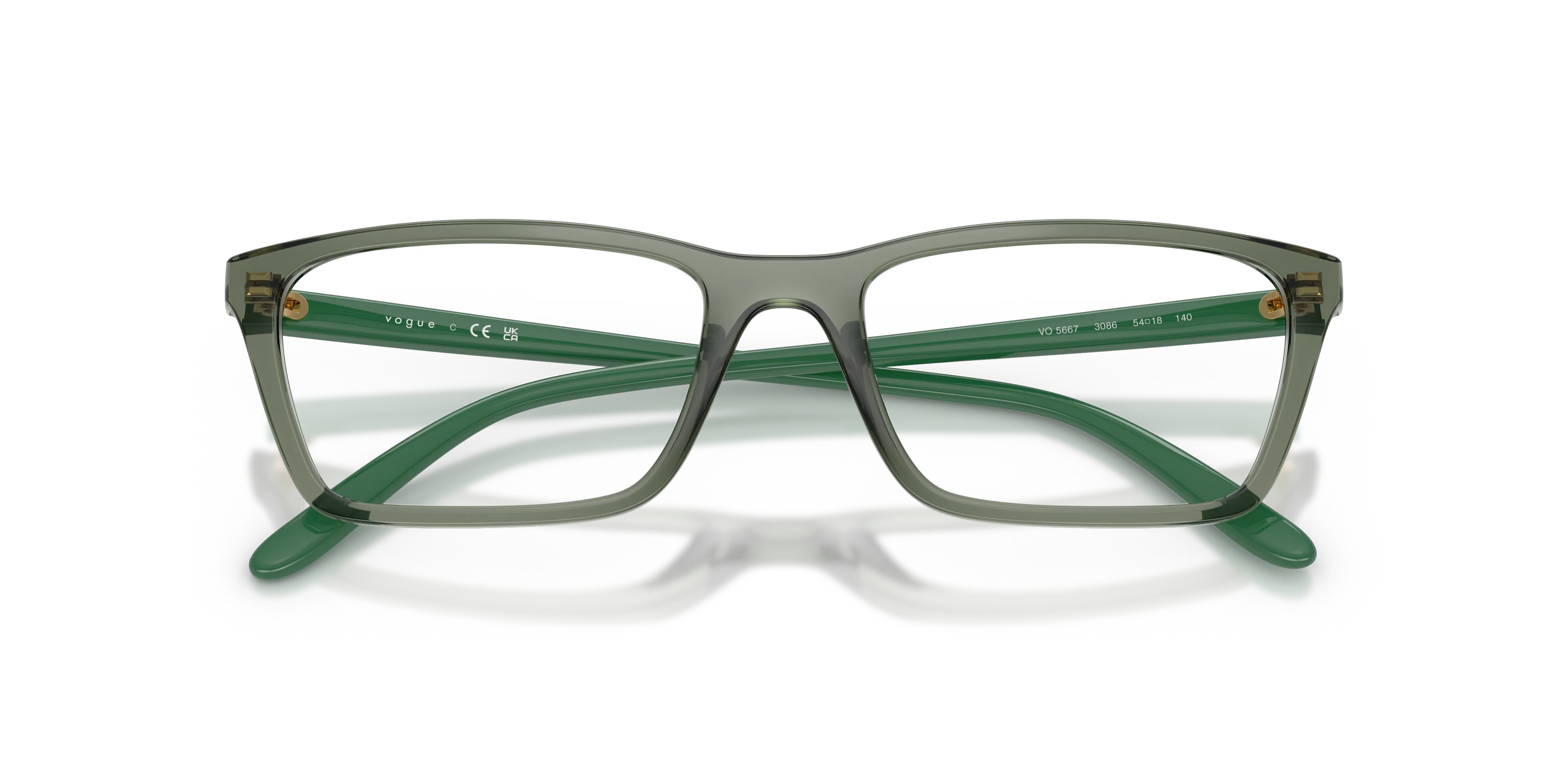 VOGUE EYEWEAR VO5667 3086 Montature da vista Nylon Verde Pillow Normale - immagine 2