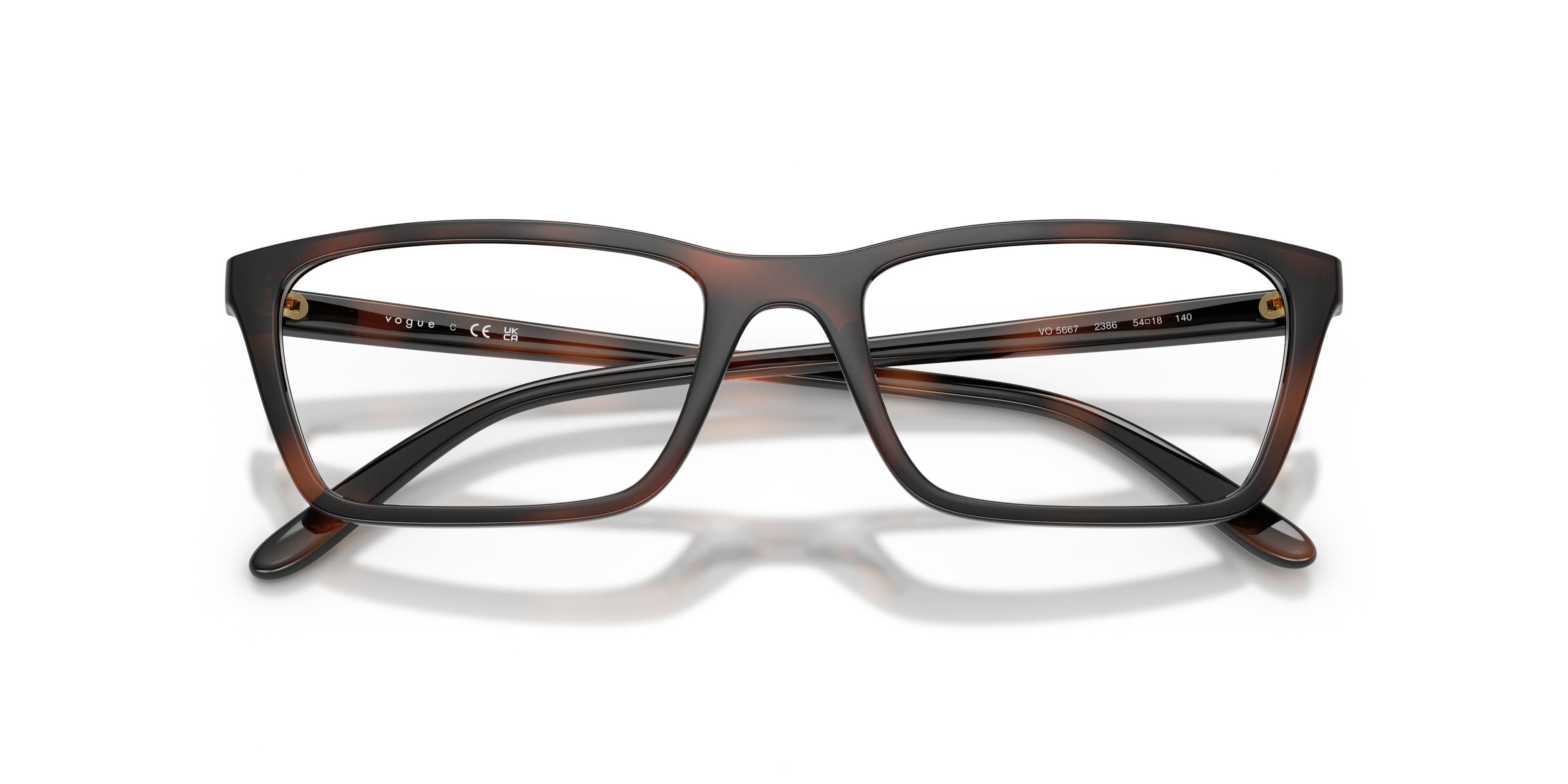 VOGUE EYEWEAR VO5667 2386 Montature da vista Nylon Marrone Pillow Normale - immagine 2