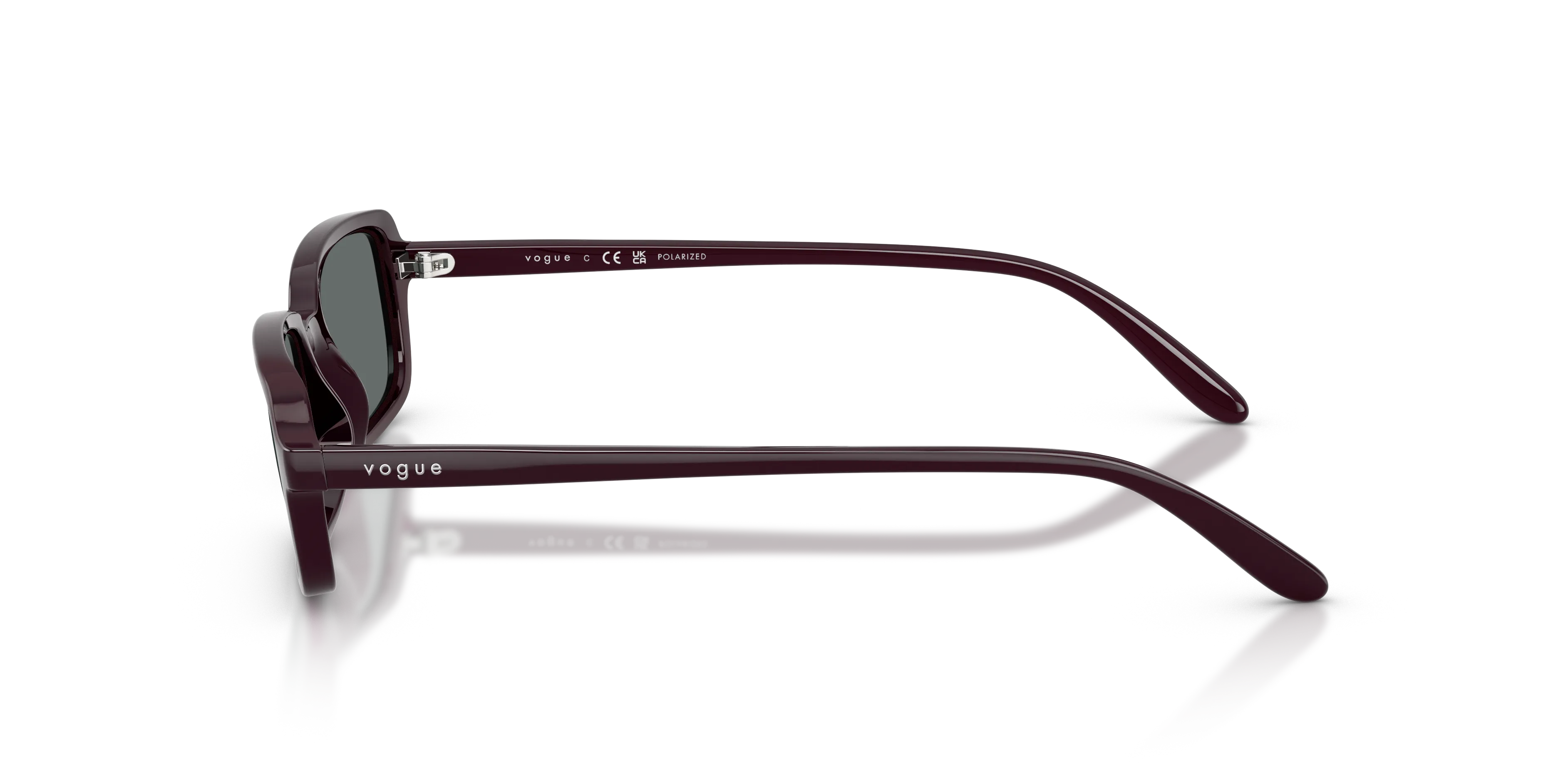 VOGUE EYEWEAR VO5666S 242681 Occhiali da sole Nylon Rosso Grigio Pillow Polarizzata - immagine 4