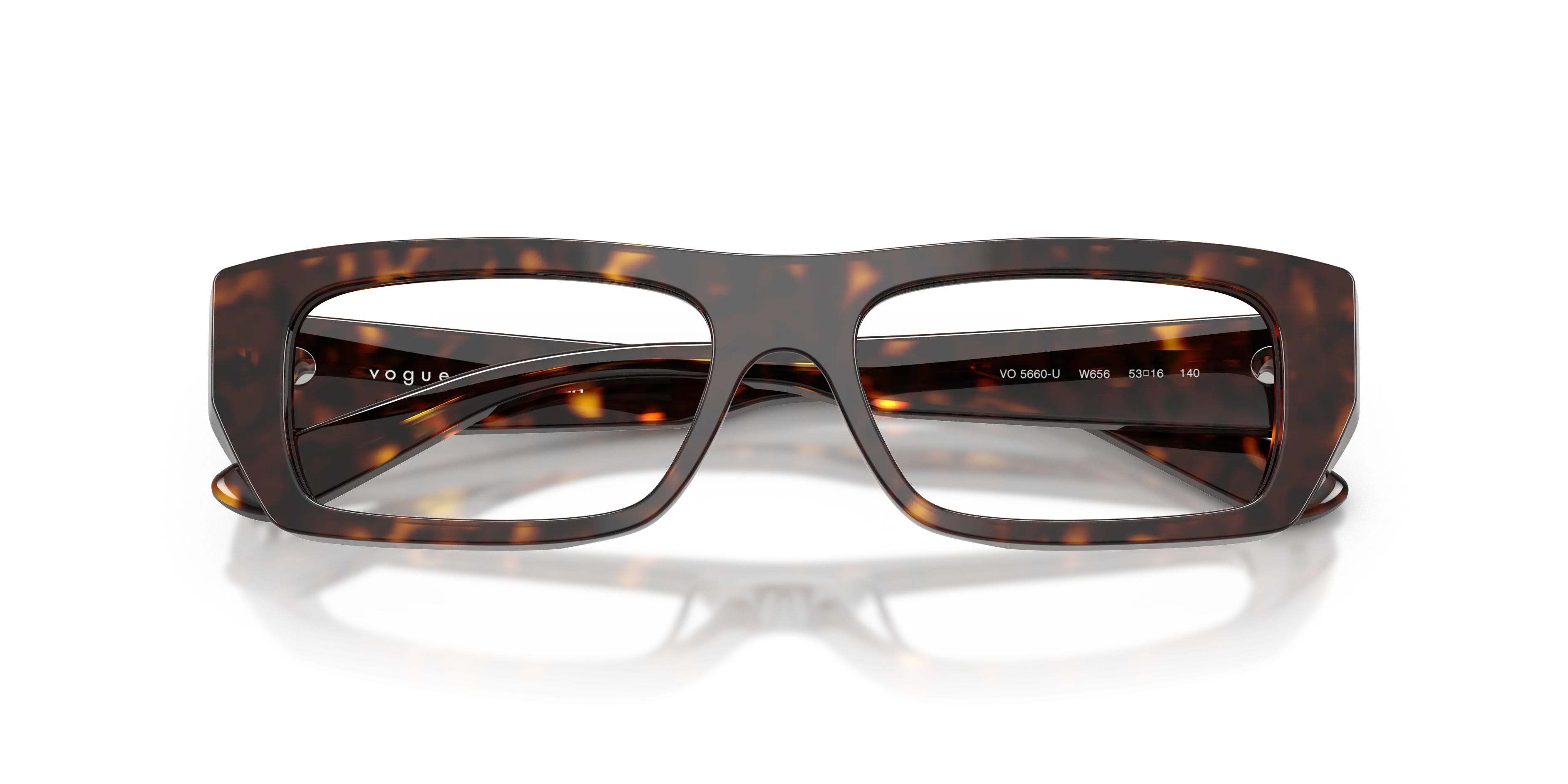 VOGUE EYEWEAR VO5660U W656 Montature da vista Acetato Marrone Squadrata Normale - immagine 2