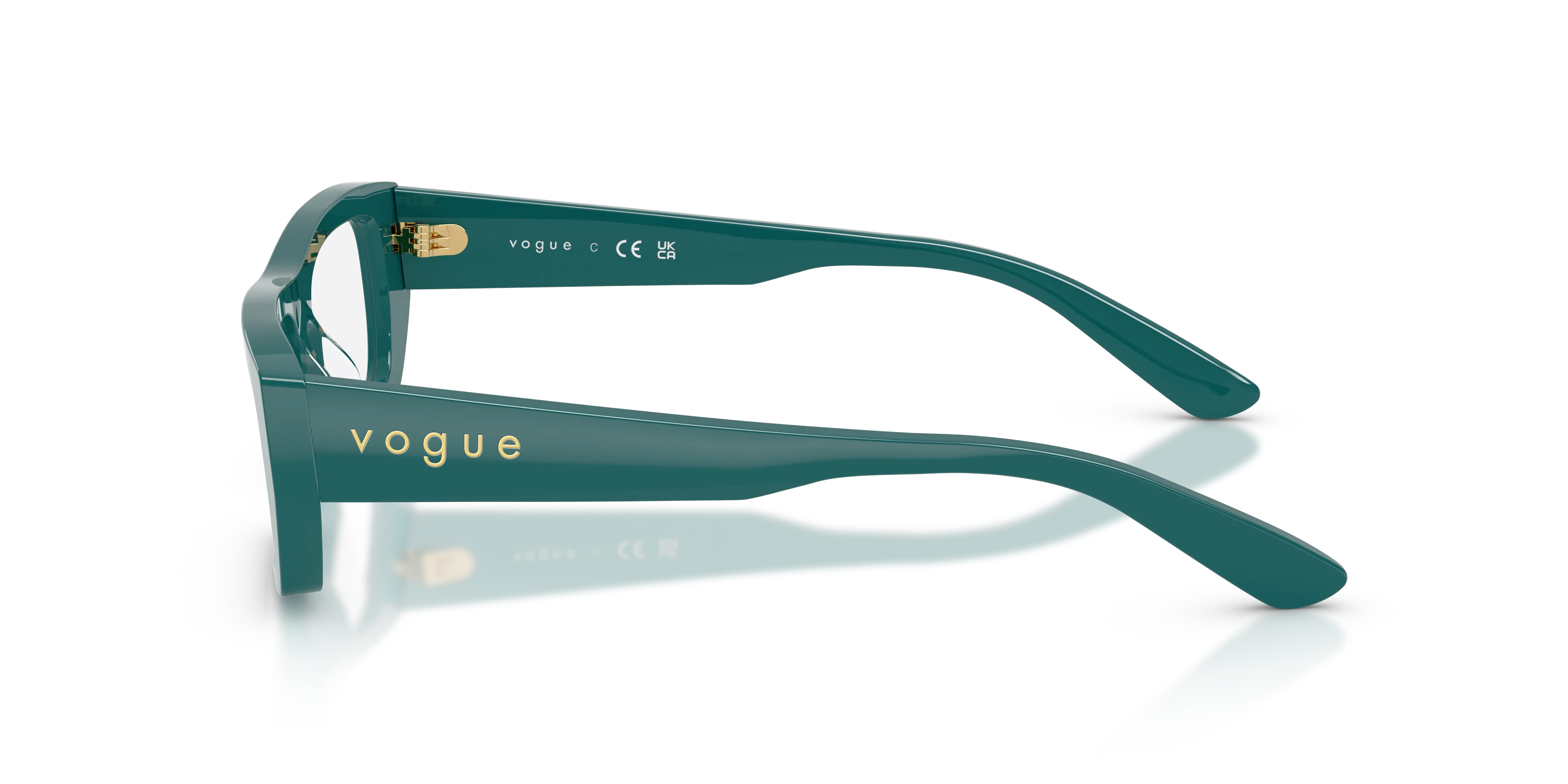 VOGUE EYEWEAR VO5660U 3246 Montature da vista Acetato Verde Squadrata Normale - immagine 4