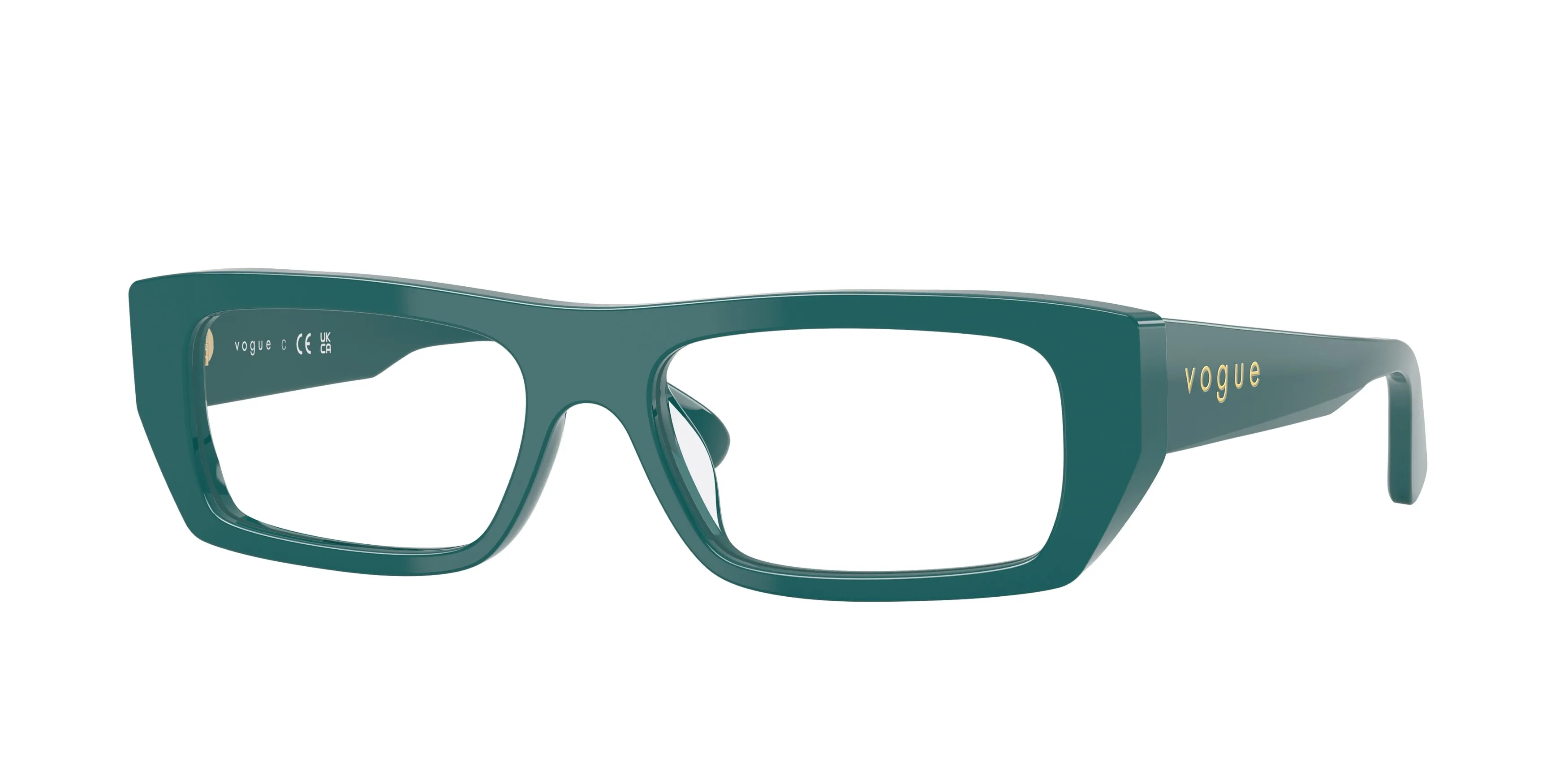 VOGUE EYEWEAR VO5660U 3246 Montature da vista Acetato Verde Squadrata Normale - immagine 1