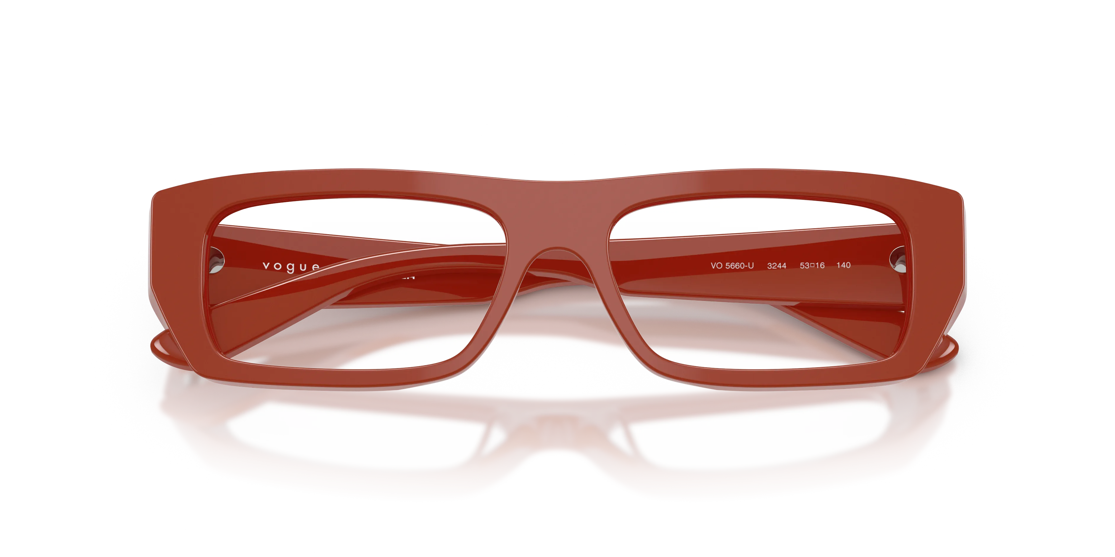 VOGUE EYEWEAR VO5660U 3244 Montature da vista Acetato Marrone Squadrata Normale - immagine 2