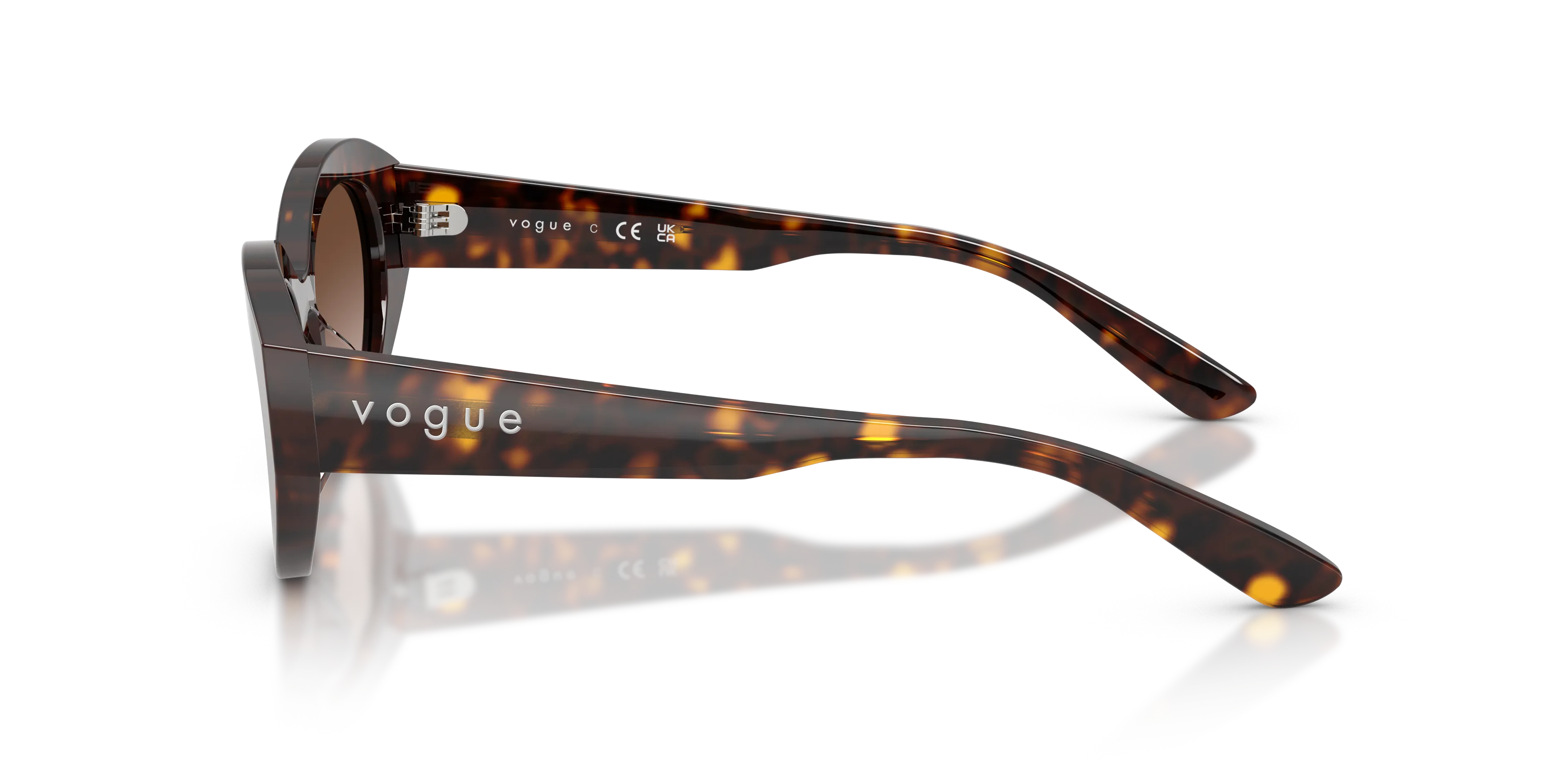 VOGUE EYEWEAR VO5659SU W65613 Occhiali da sole Acetato Marrone Marrone Geometrica Normale Sfumato - immagine 4