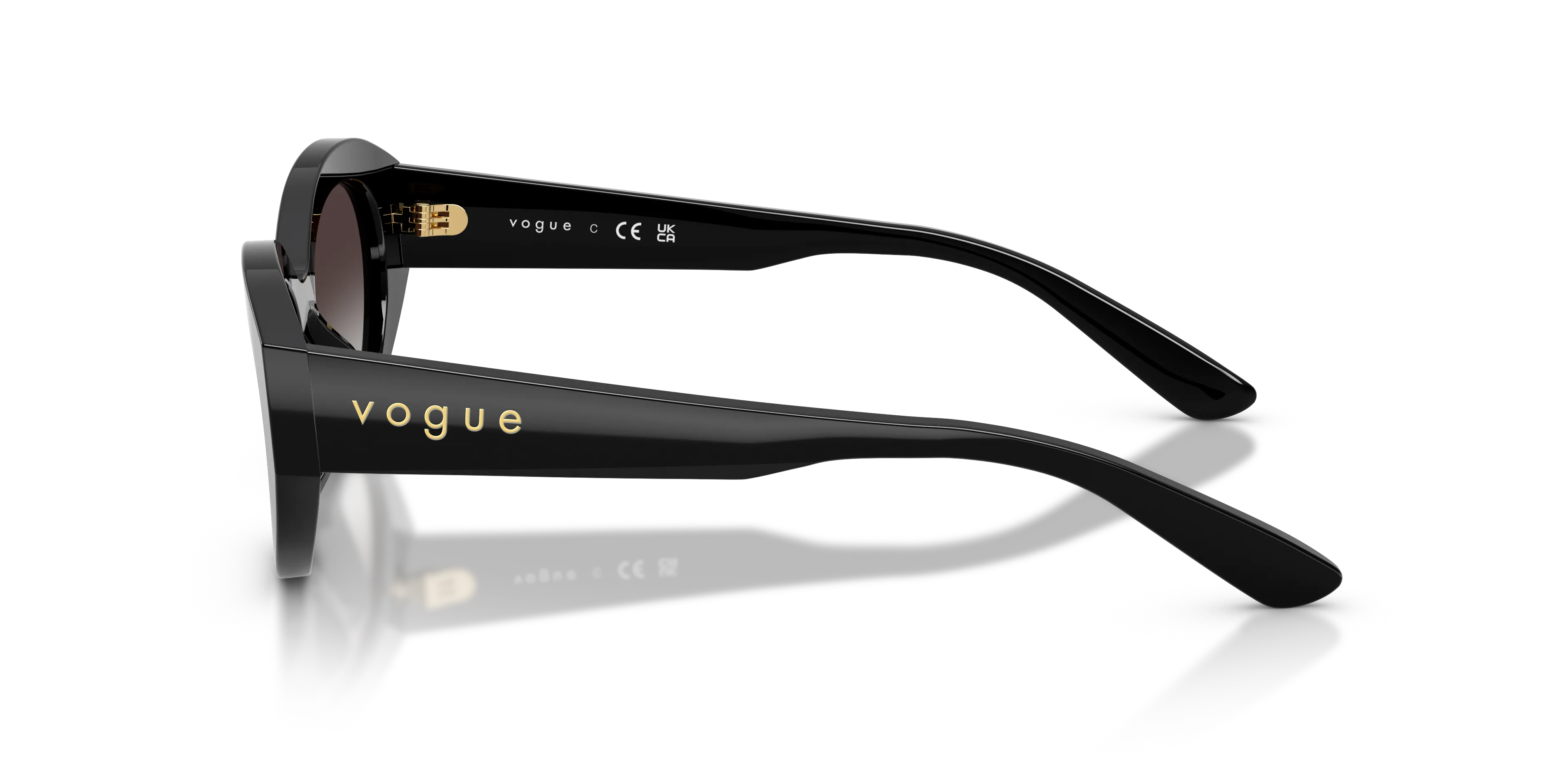 VOGUE EYEWEAR VO5659SU W44/8G Occhiali da sole Acetato Nero Grigio Geometrica Normale Sfumato - immagine 4