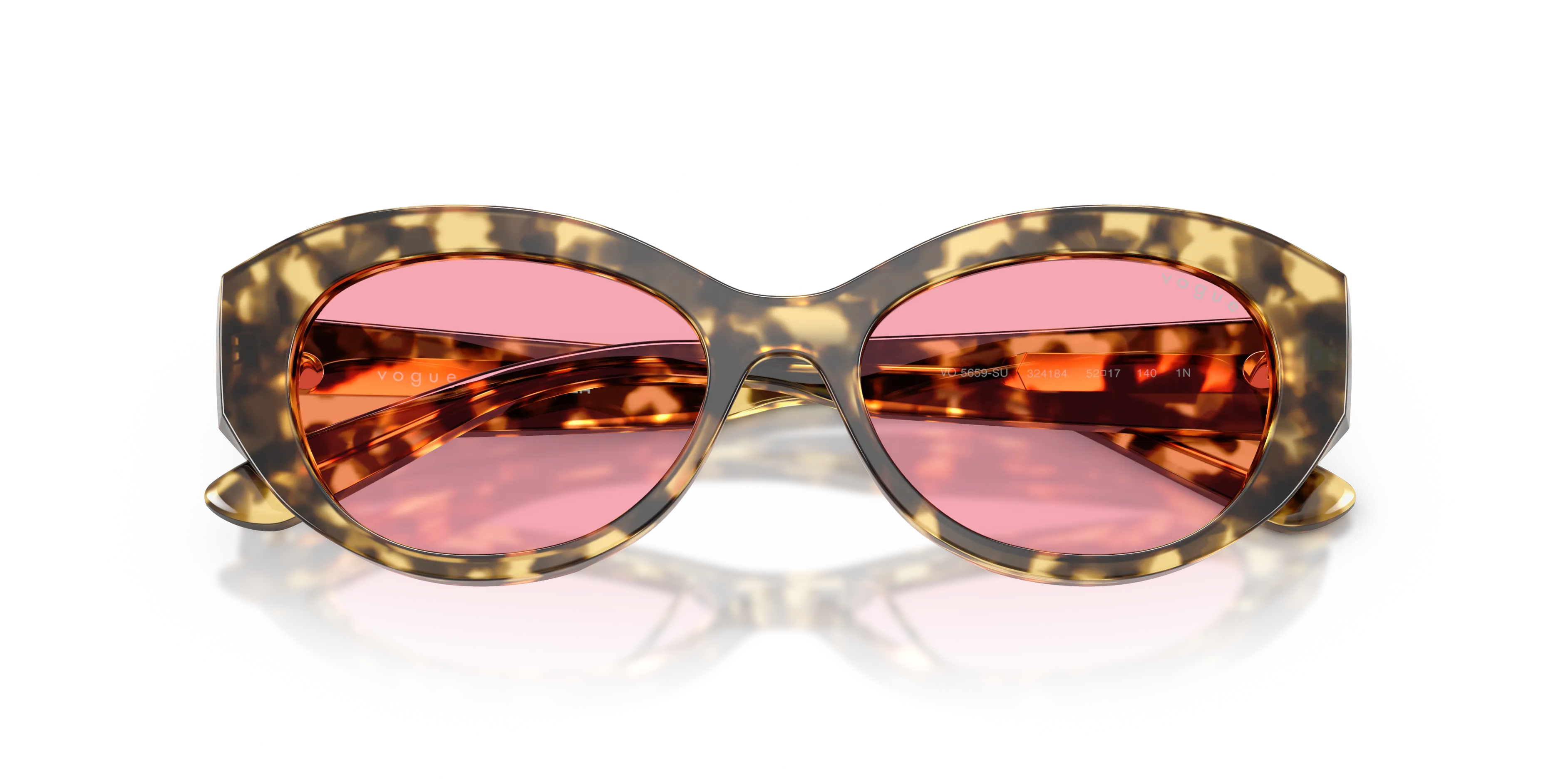 VOGUE EYEWEAR VO5659SU 324184 Occhiali da sole Acetato Tartaruga Rosa Geometrica Normale - immagine 2