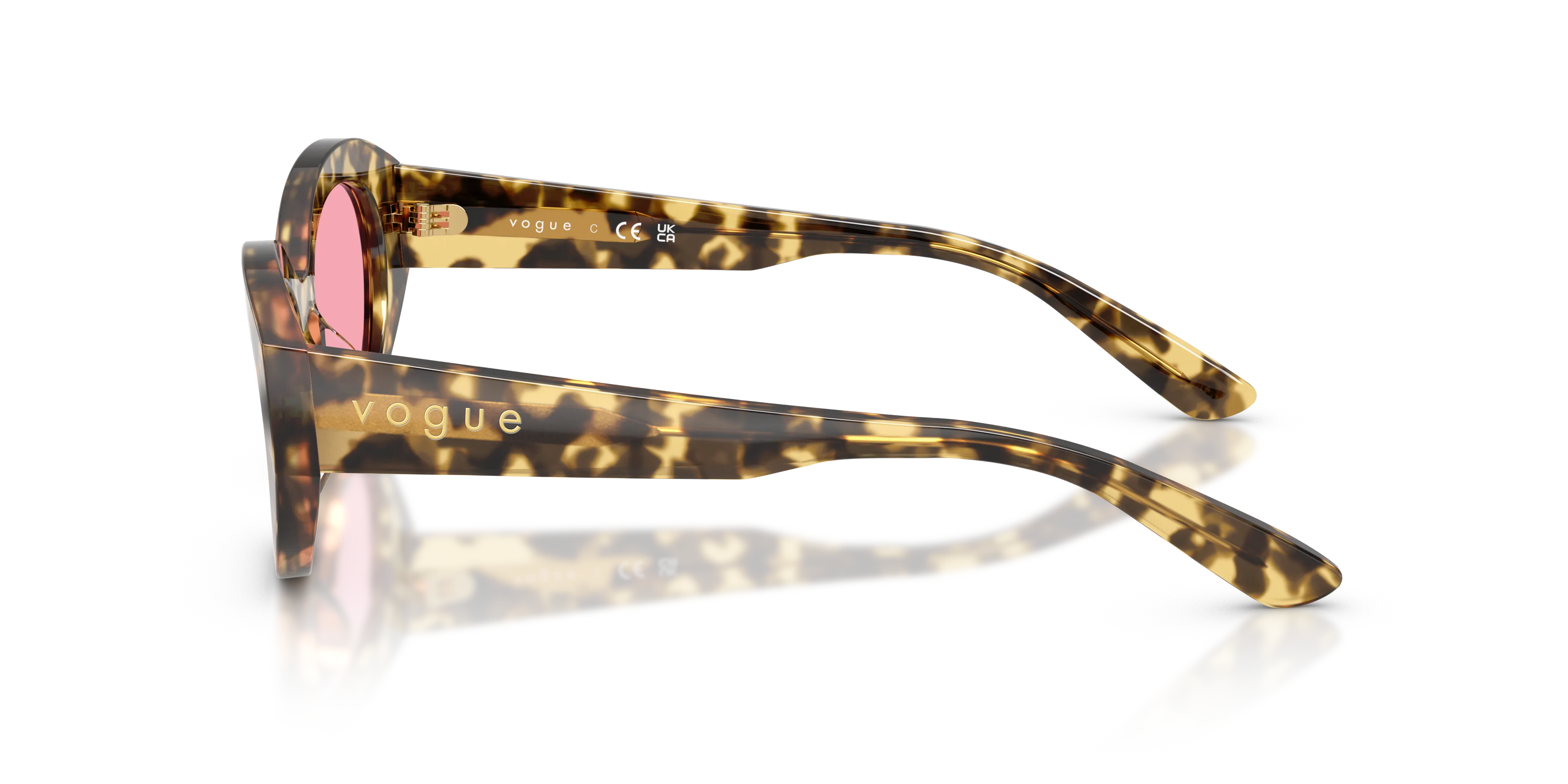 VOGUE EYEWEAR VO5659SU 324184 Occhiali da sole Acetato Tartaruga Rosa Geometrica Normale - immagine 4