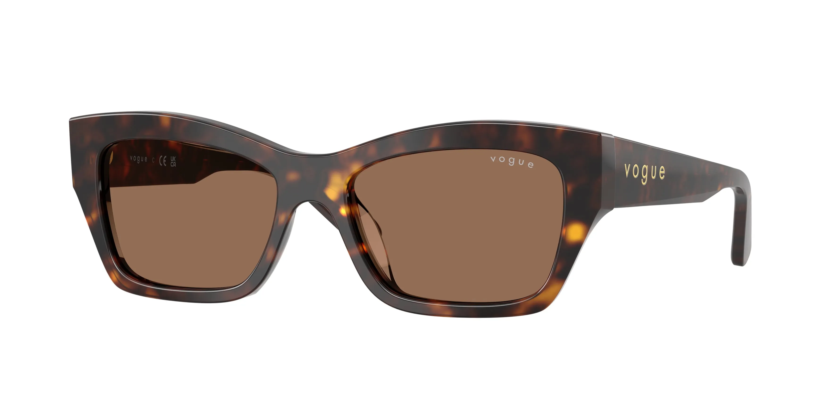 VOGUE EYEWEAR VO5658SU W65673 Occhiali da sole Acetato Marrone Marrone Farfalla Normale - immagine 1