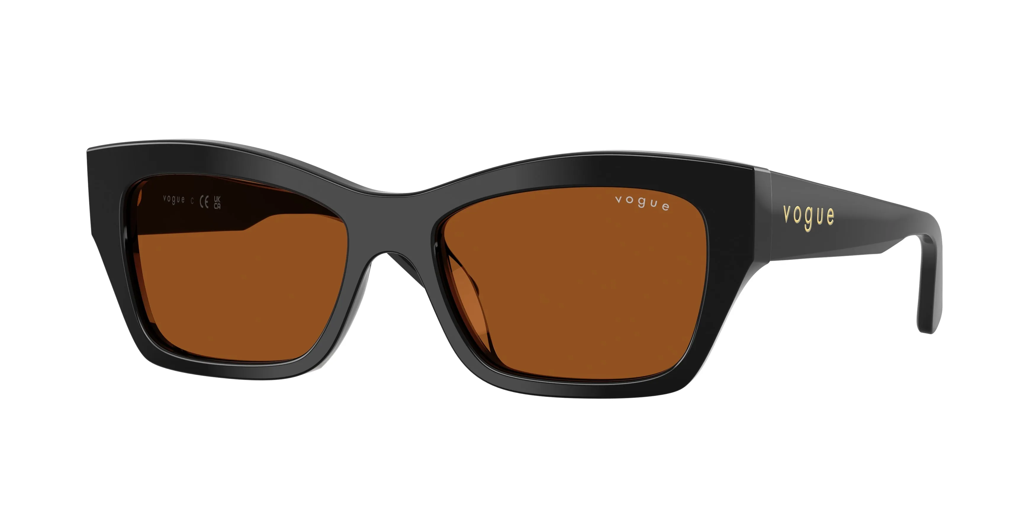 VOGUE EYEWEAR VO5658SU W44/73 Occhiali da sole Acetato Nero Marrone Farfalla Normale - immagine 1