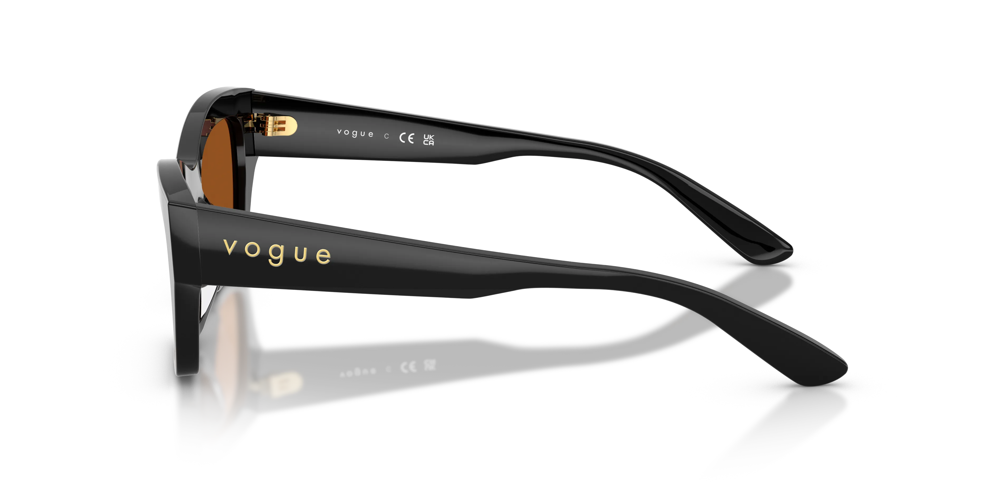 VOGUE EYEWEAR VO5658SU W44/73 Occhiali da sole Acetato Nero Marrone Farfalla Normale - immagine 4
