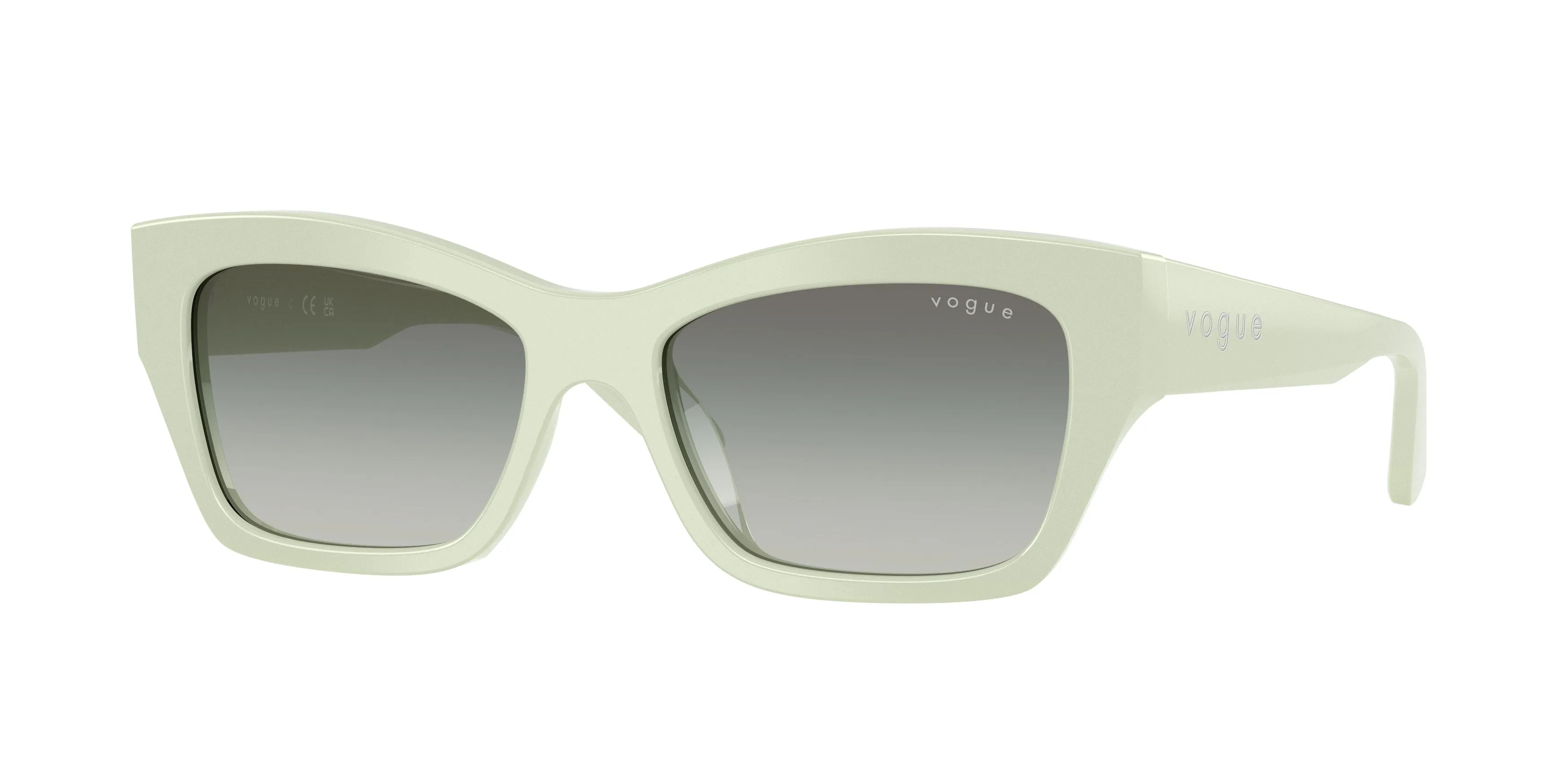 VOGUE EYEWEAR VO5658SU 324311 Occhiali da sole Acetato Verde Grigio Farfalla Normale Sfumato - immagine 1