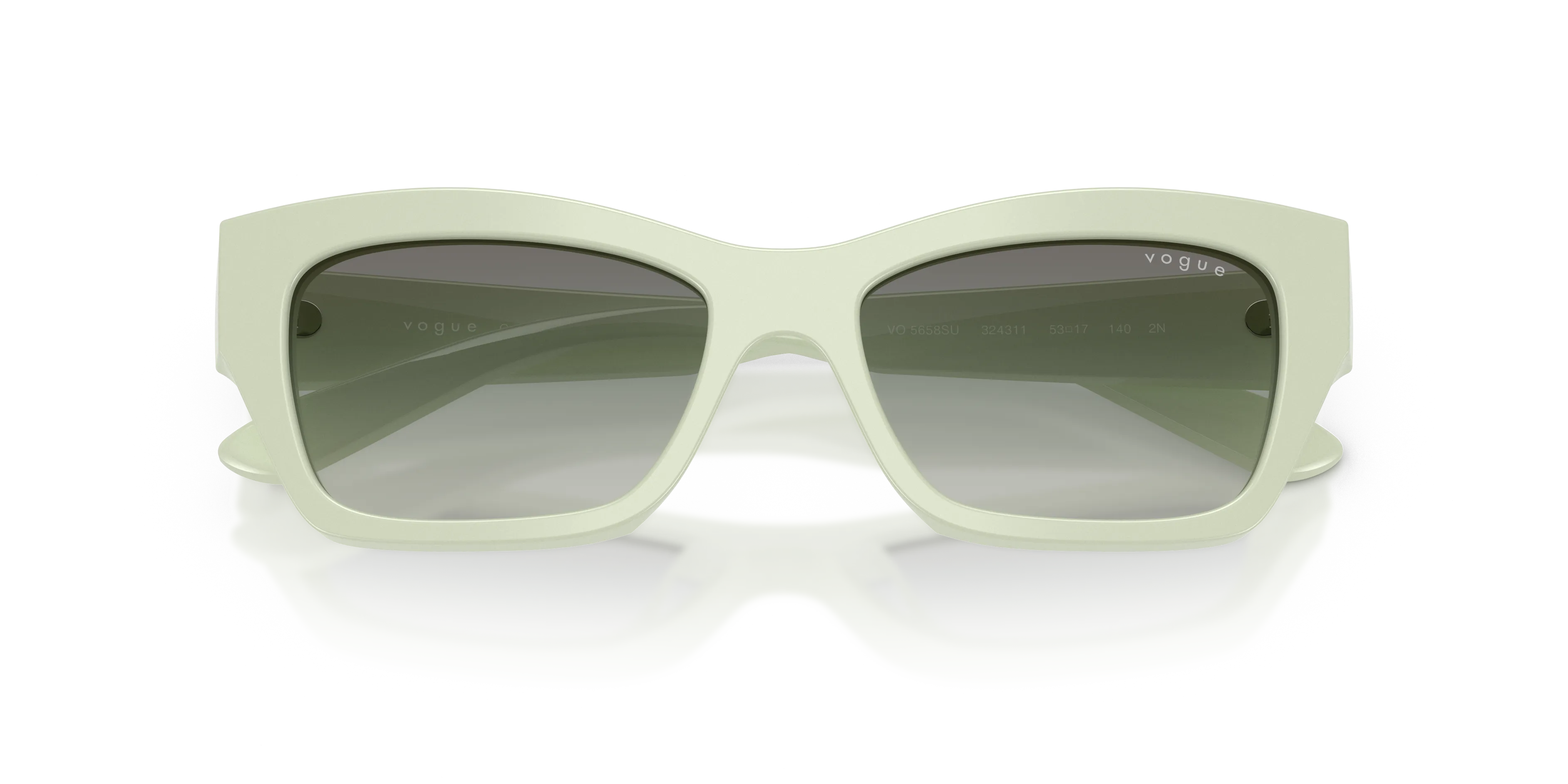 VOGUE EYEWEAR VO5658SU 324311 Occhiali da sole Acetato Verde Grigio Farfalla Normale Sfumato - immagine 2