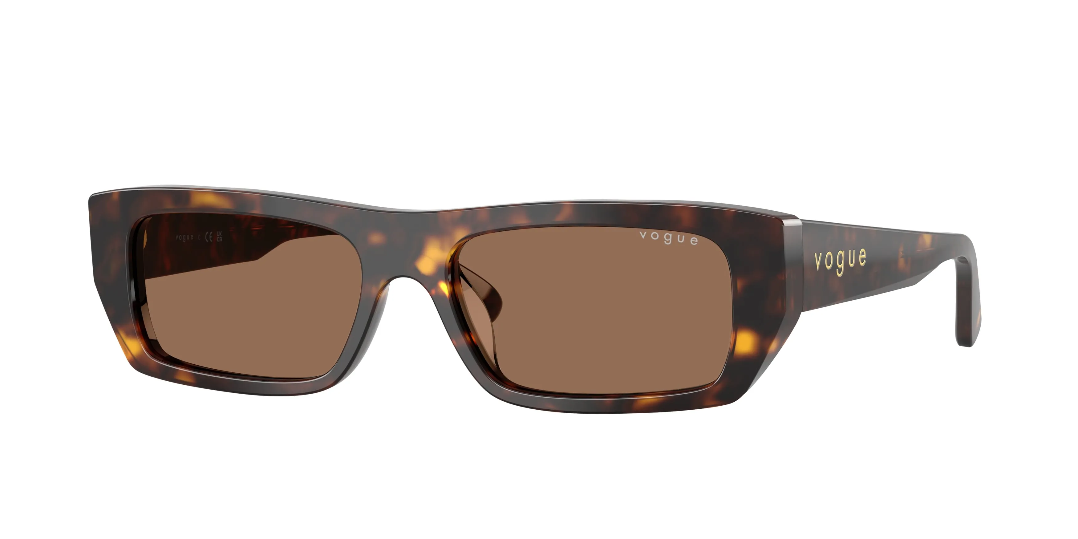 VOGUE EYEWEAR VO5657SU W65673 Occhiali da sole Acetato Marrone Marrone Squadrata Normale - immagine 1