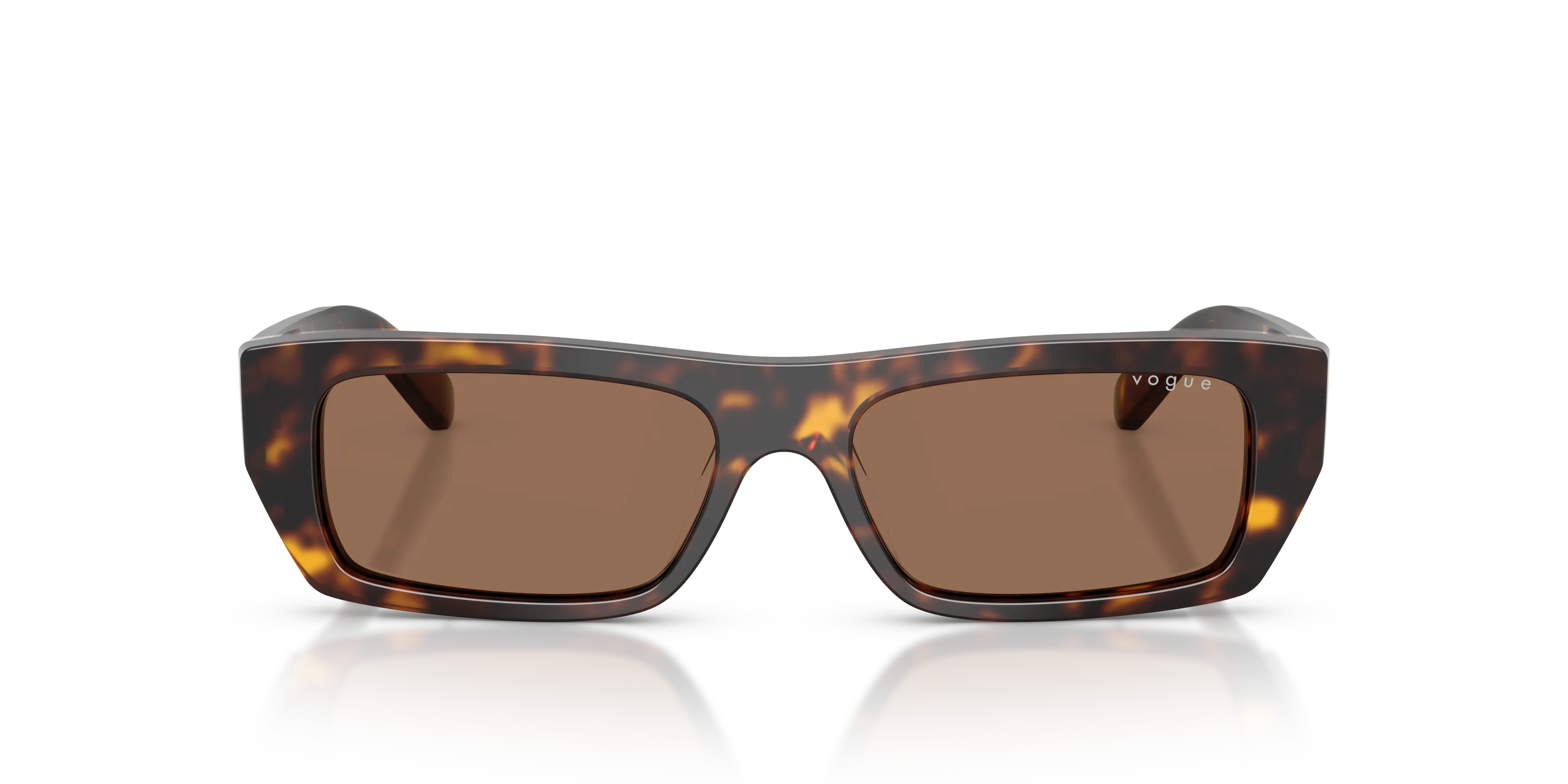 VOGUE EYEWEAR VO5657SU W65673 Occhiali da sole Acetato Marrone Marrone Squadrata Normale - immagine 3