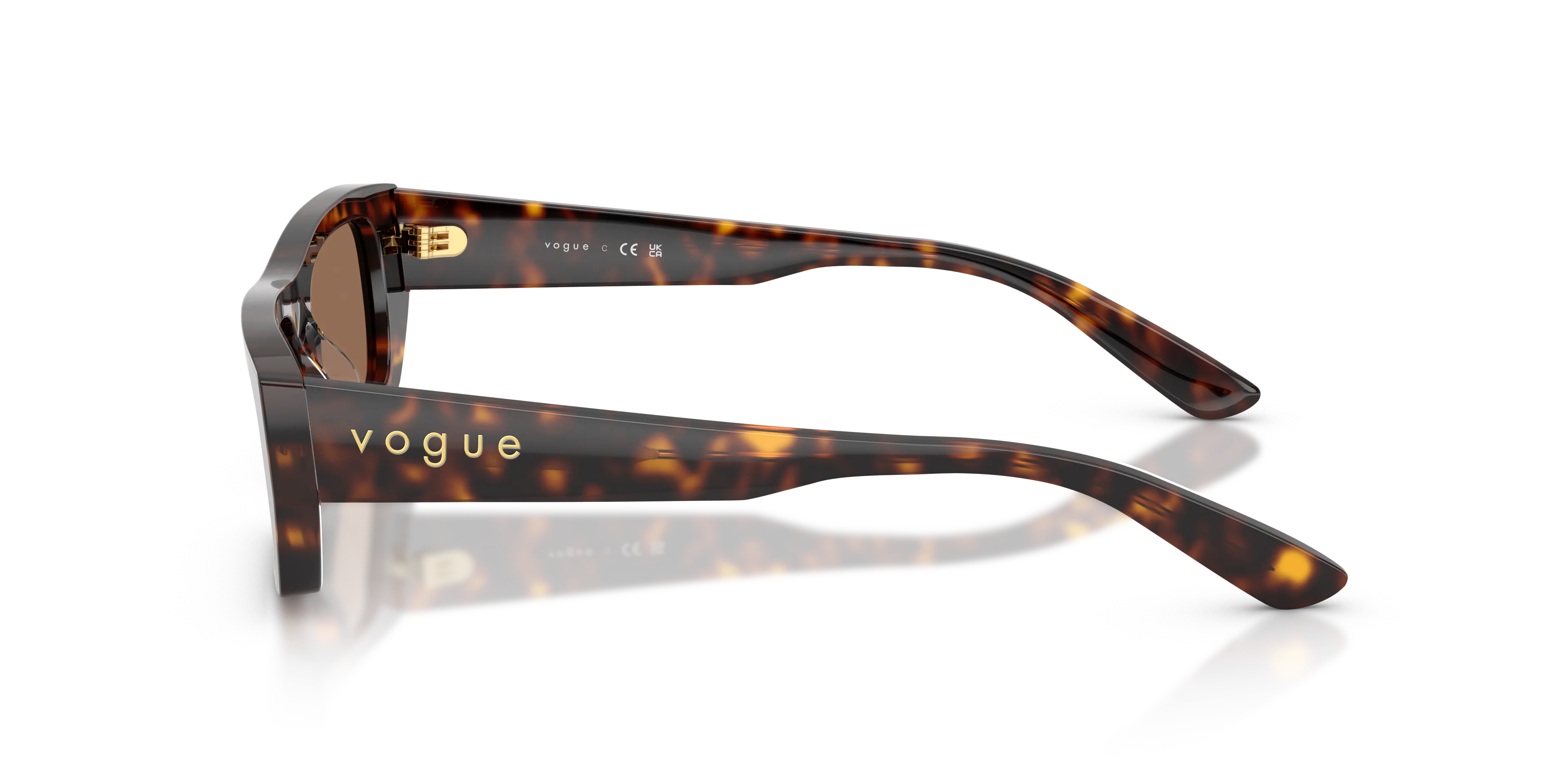 VOGUE EYEWEAR VO5657SU W65673 Occhiali da sole Acetato Marrone Marrone Squadrata Normale - immagine 4