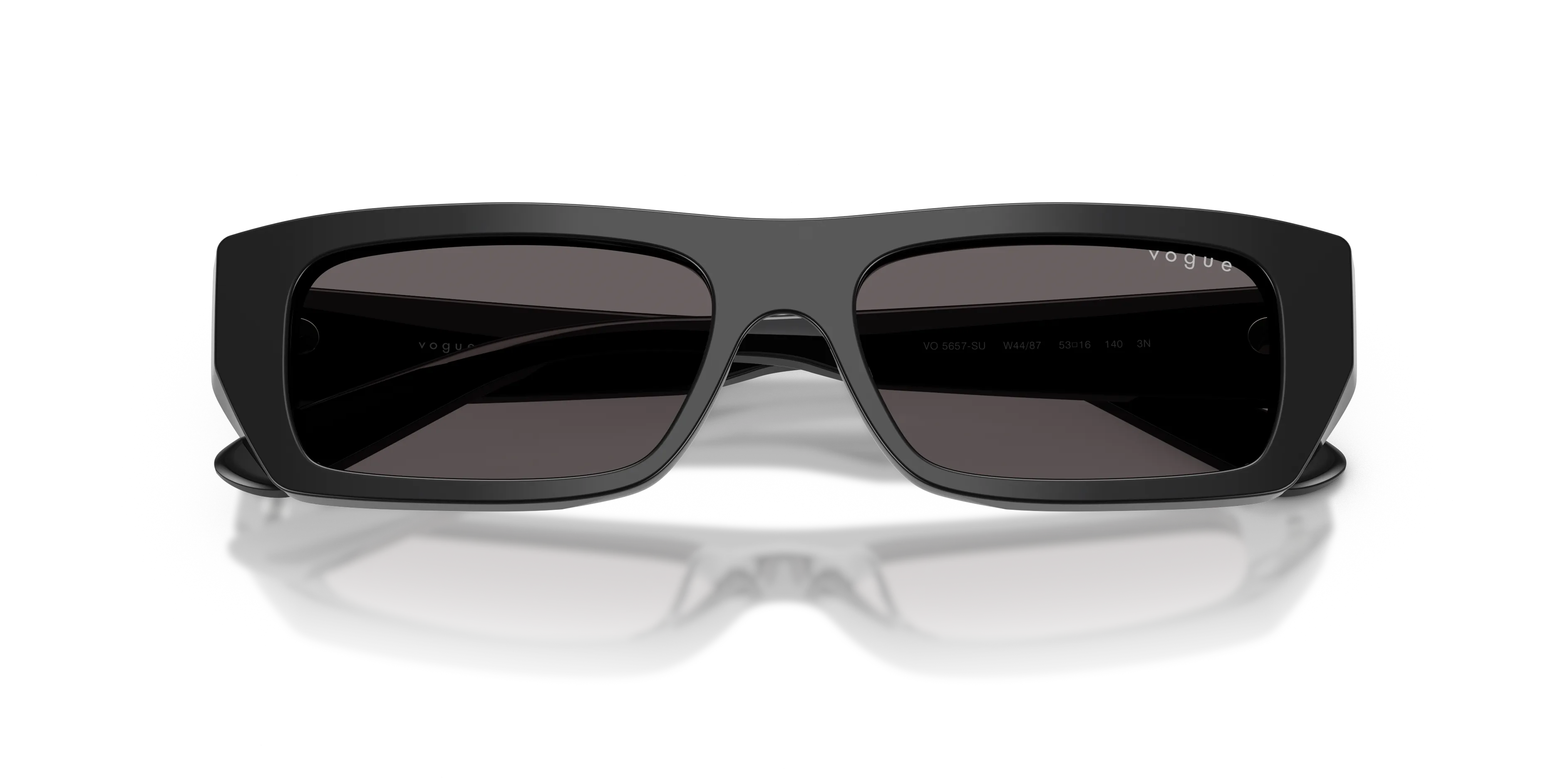 VOGUE EYEWEAR VO5657SU W44/87 Occhiali da sole Acetato Nero Grigio Squadrata Normale - immagine 2