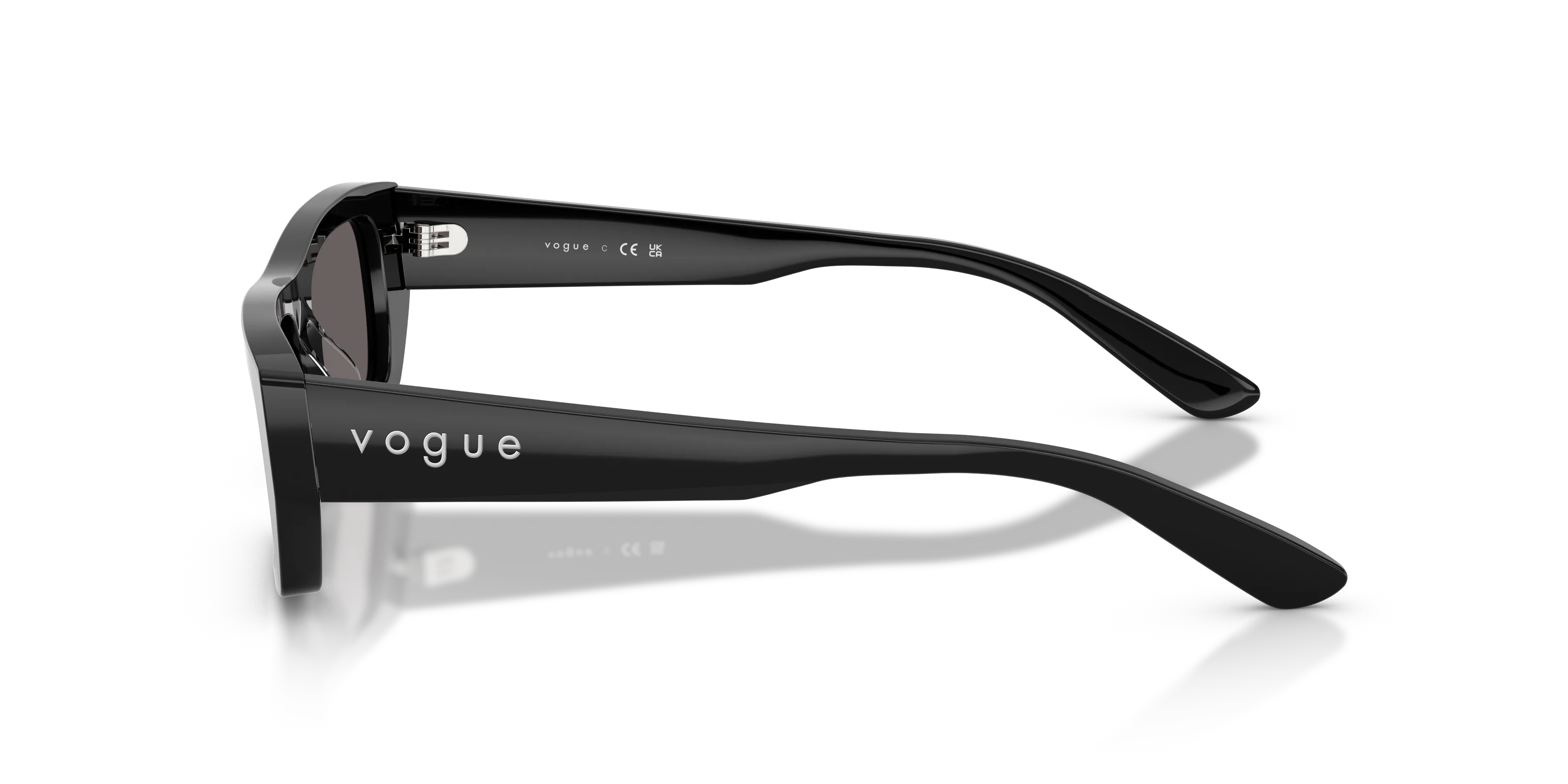 VOGUE EYEWEAR VO5657SU W44/87 Occhiali da sole Acetato Nero Grigio Squadrata Normale - immagine 4