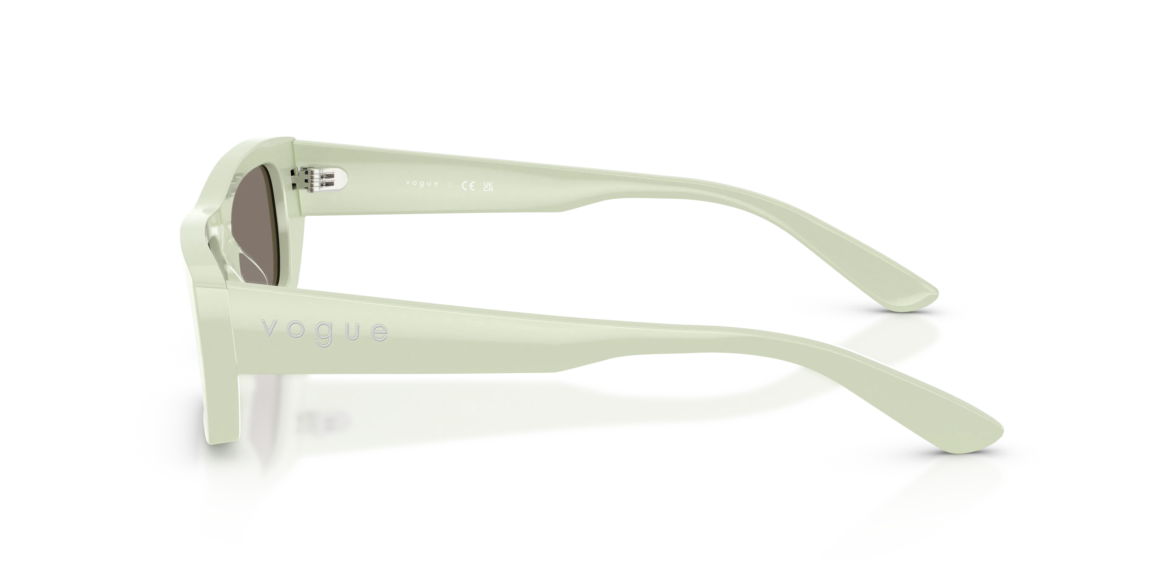 VOGUE EYEWEAR VO5657SU 32436G Occhiali da sole Acetato Verde Grigio Squadrata Specchiate - immagine 4
