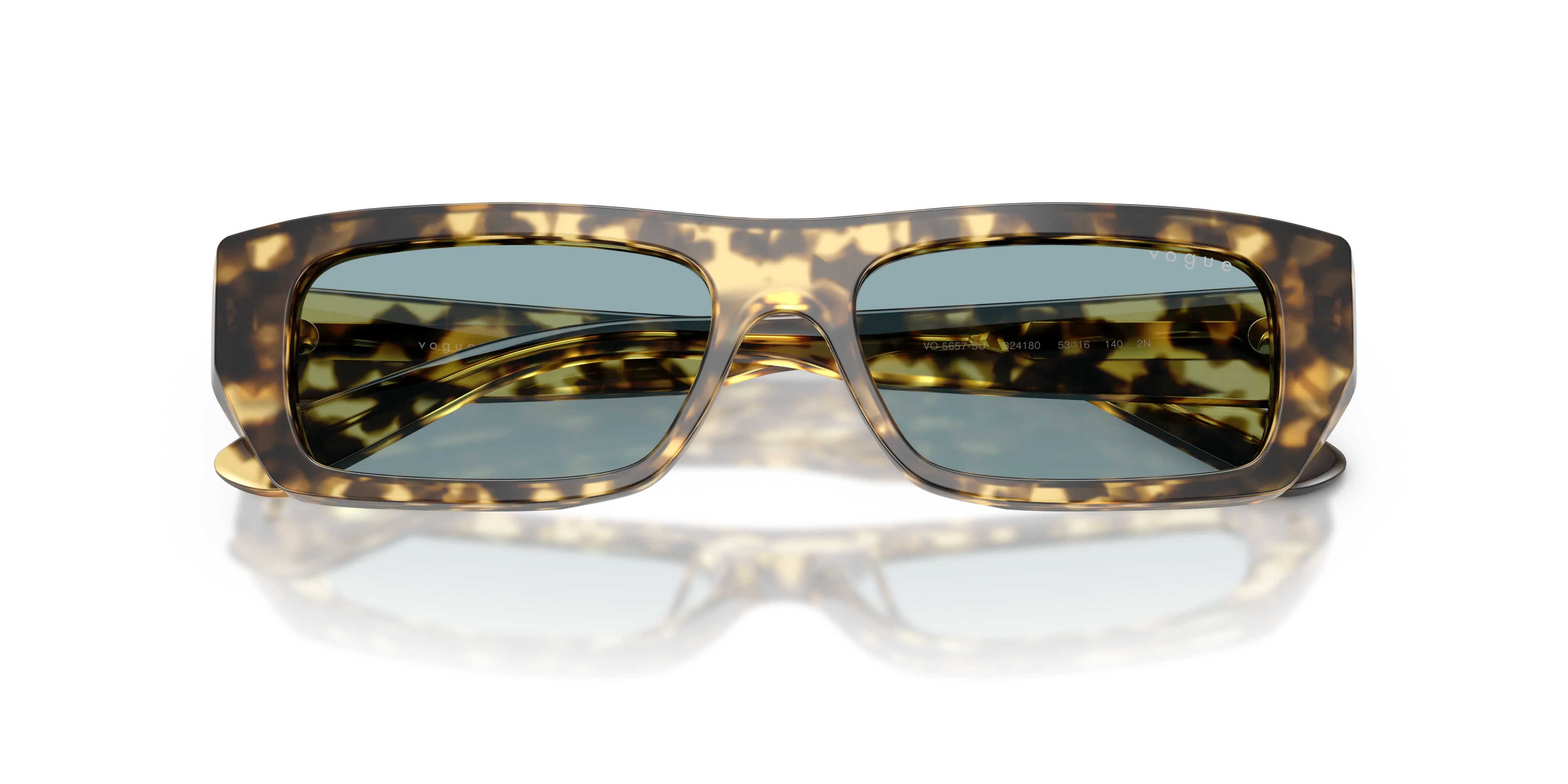 VOGUE EYEWEAR VO5657SU 324180 Occhiali da sole Acetato Marrone Blu Squadrata Normale - immagine 2
