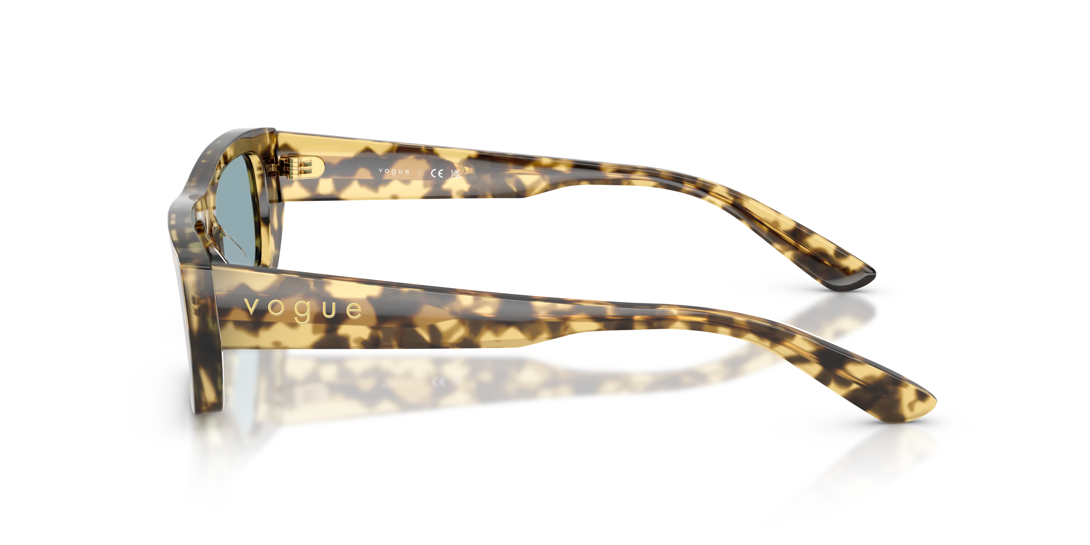 VOGUE EYEWEAR VO5657SU 324180 Occhiali da sole Acetato Marrone Blu Squadrata Normale - immagine 4