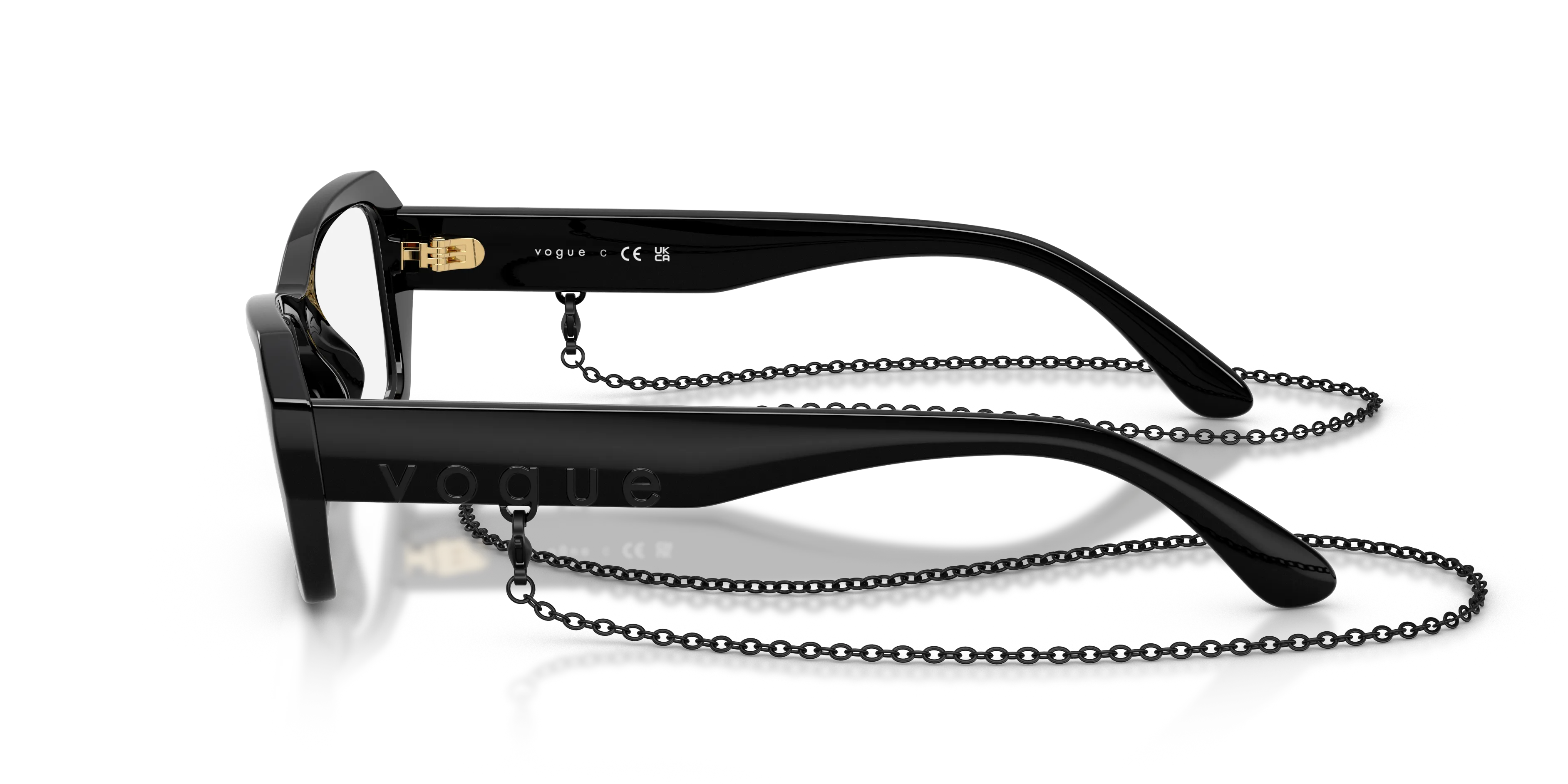 VOGUE EYEWEAR VO5656U W44 Montature da vista Nylon Nero Farfalla Normale - immagine 4