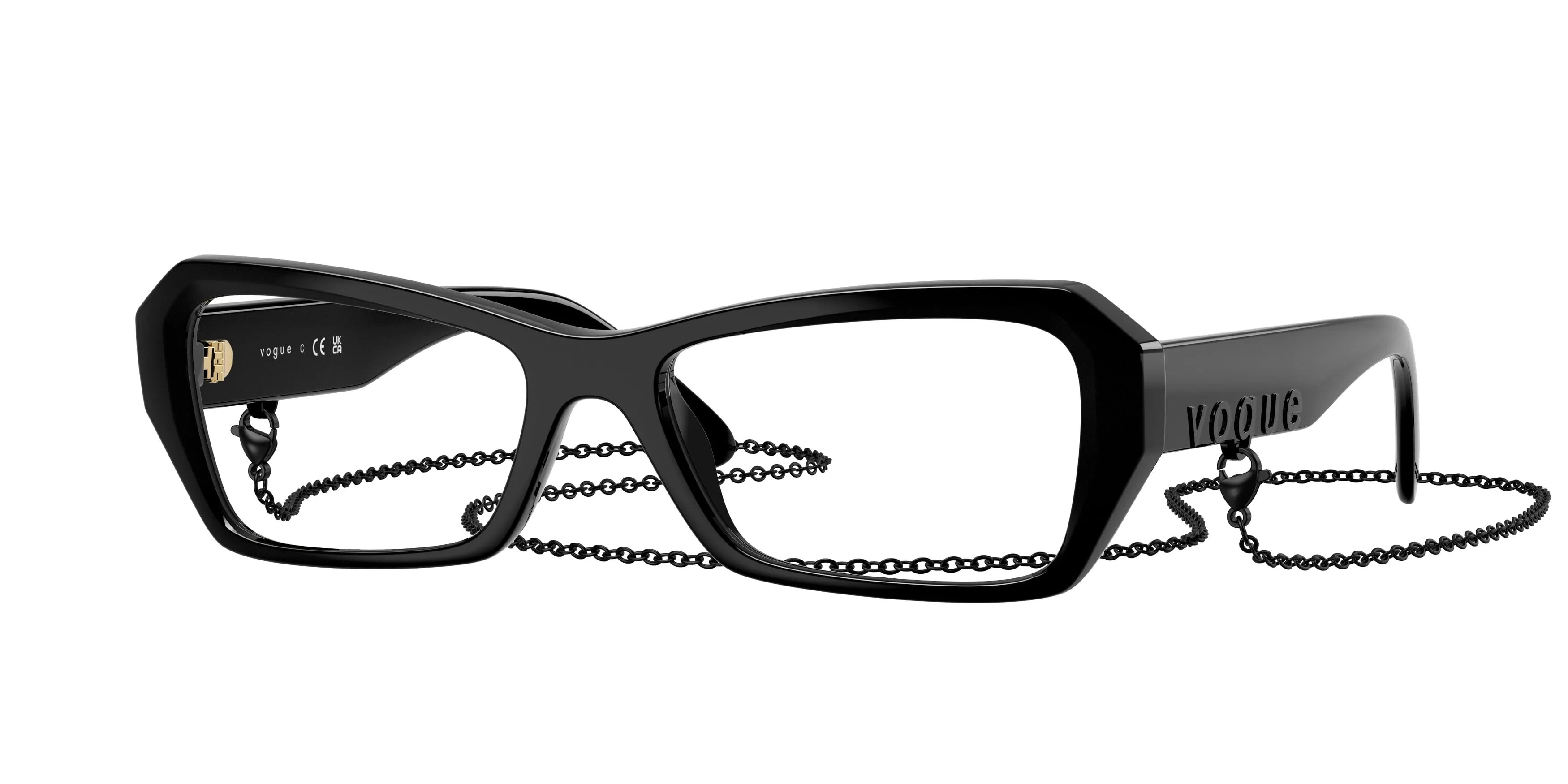 VOGUE EYEWEAR VO5656U W44 Montature da vista Nylon Nero Farfalla Normale - immagine 1