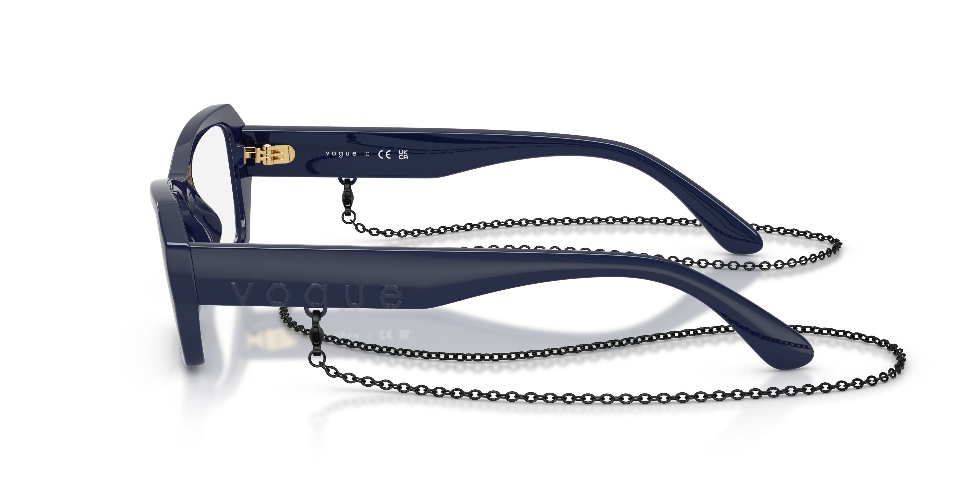 VOGUE EYEWEAR VO5656U 3240 Montature da vista Nylon Blu Farfalla Normale - immagine 4