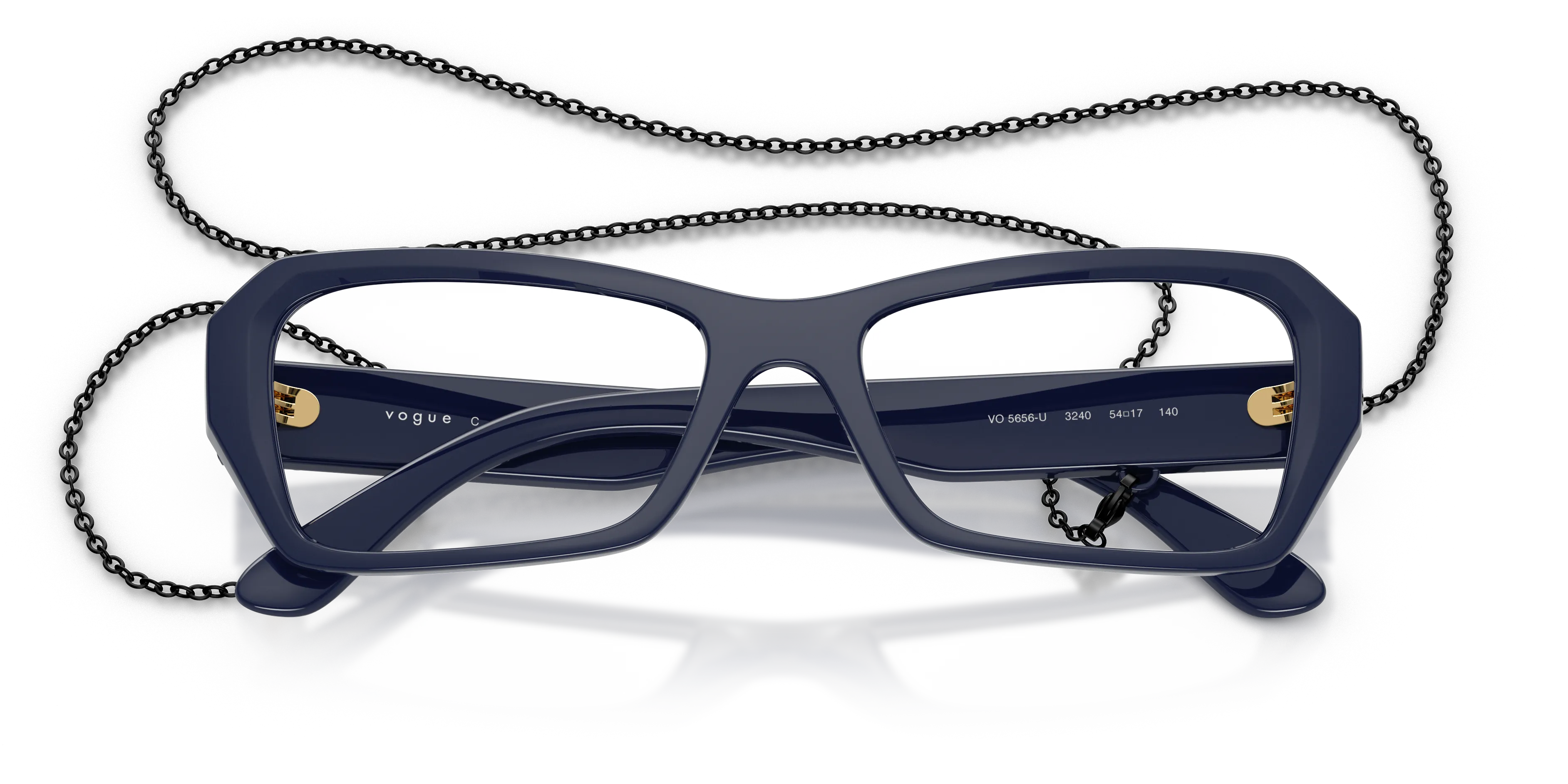 VOGUE EYEWEAR VO5656U 3240 Montature da vista Nylon Blu Farfalla Normale - immagine 2