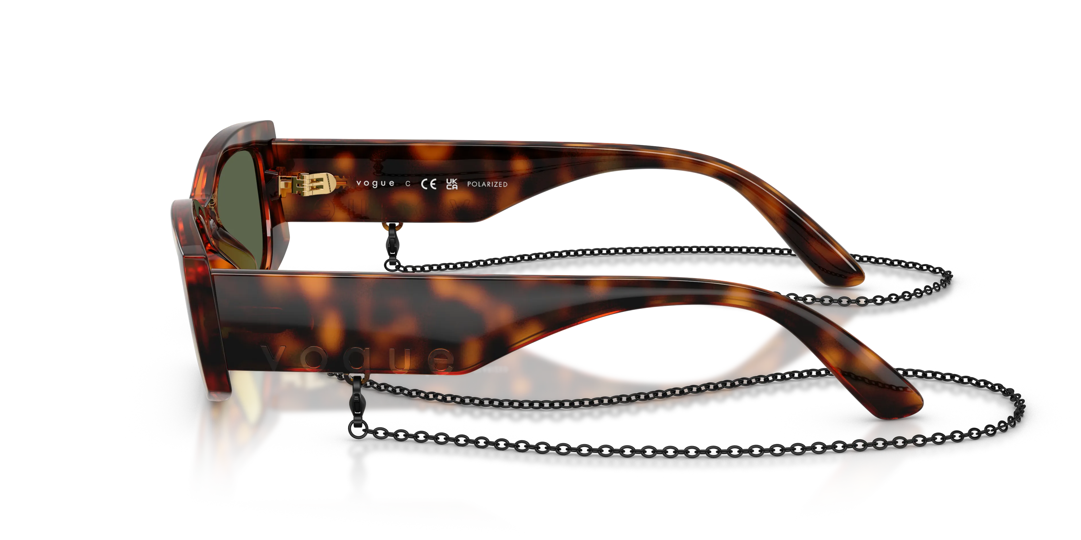 VOGUE EYEWEAR VO5655SU W6569A Occhiali da sole Nylon Marrone Verde Pillow Polarizzata - immagine 4