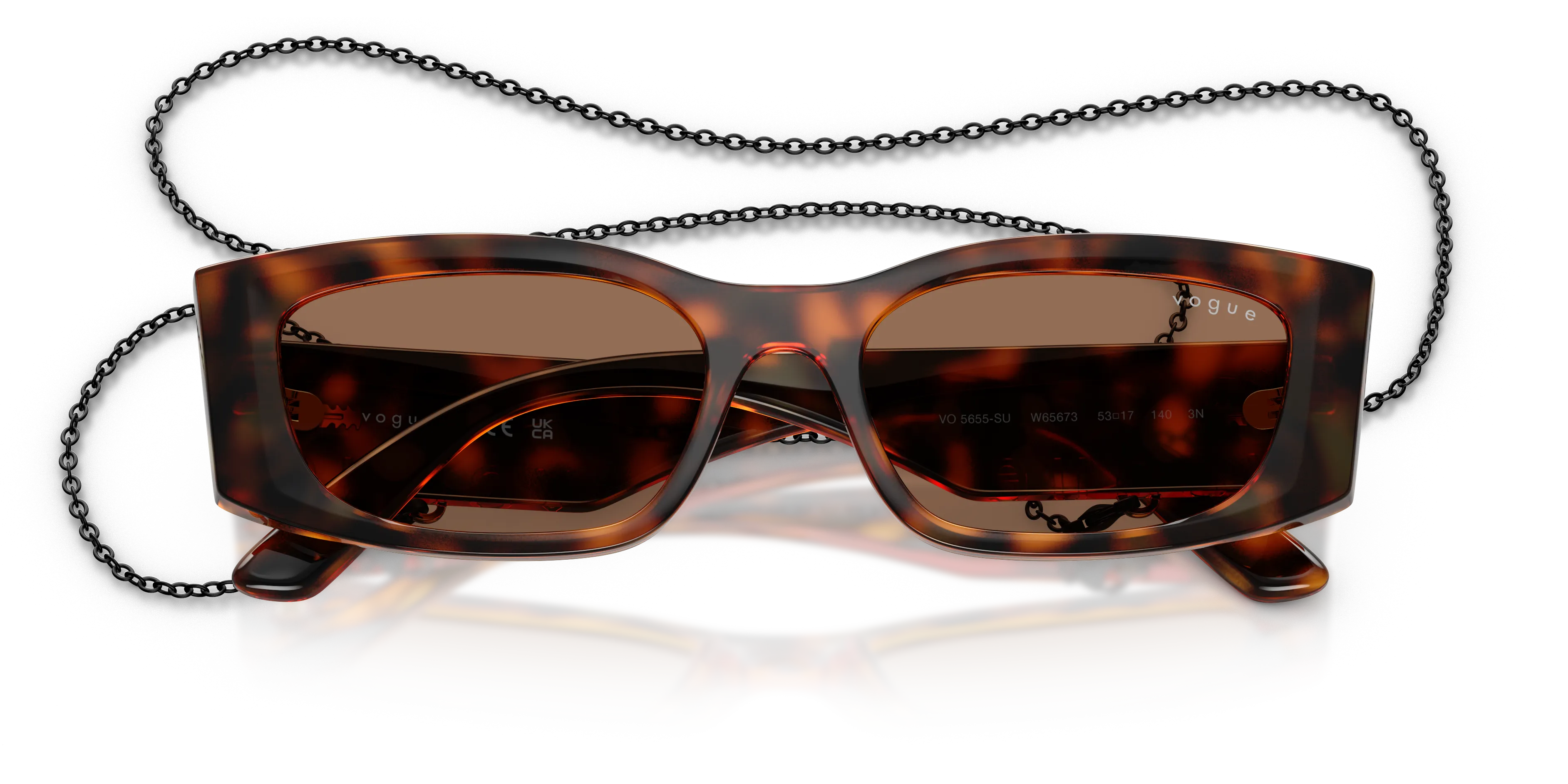 VOGUE EYEWEAR VO5655SU W65673 Occhiali da sole Nylon Marrone Marrone Pillow Normale - immagine 2