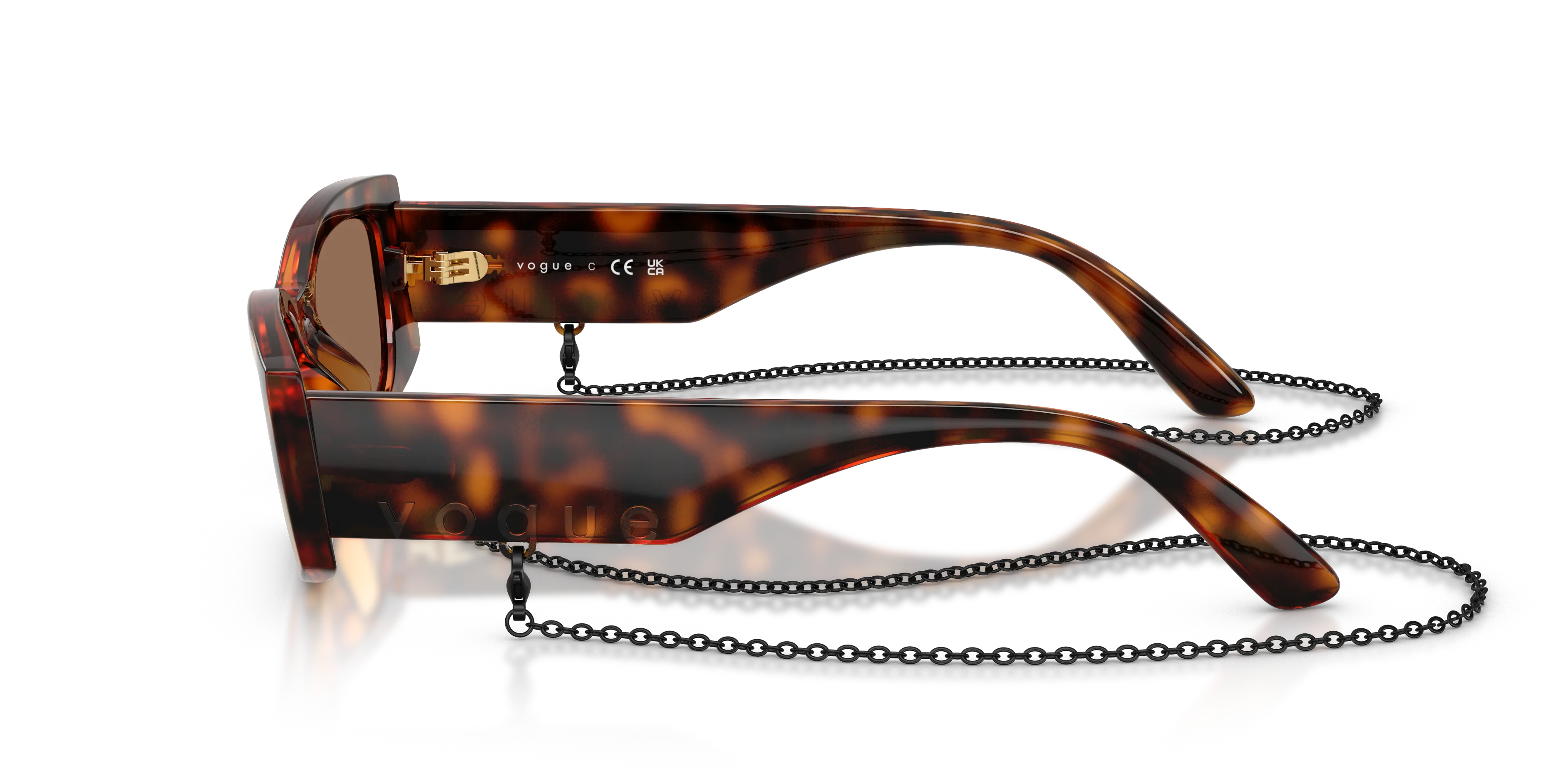 VOGUE EYEWEAR VO5655SU W65673 Occhiali da sole Nylon Marrone Marrone Pillow Normale - immagine 4