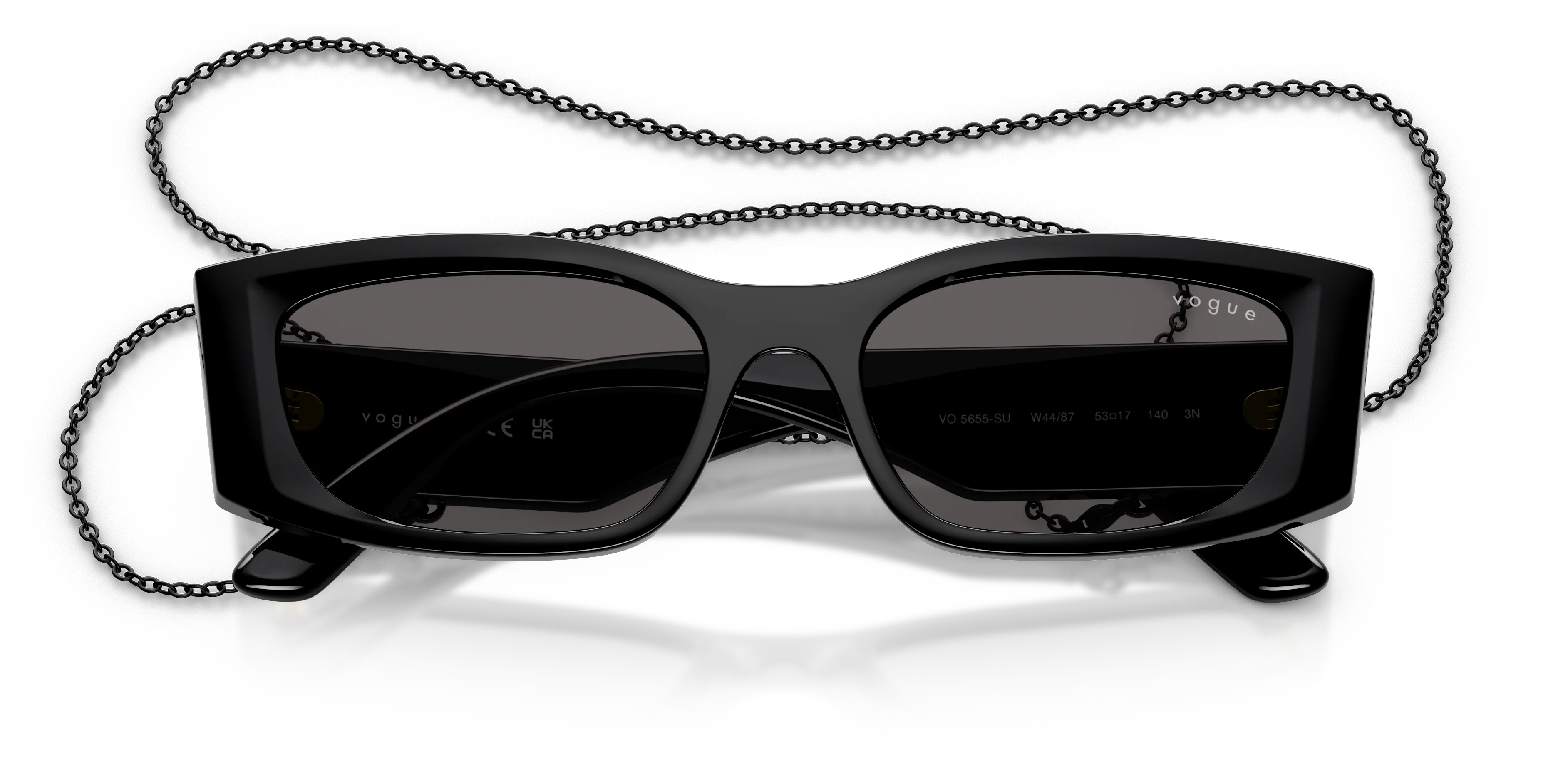 VOGUE EYEWEAR VO5655SU W44/87 Occhiali da sole Nylon Nero Grigio Pillow Normale - immagine 2