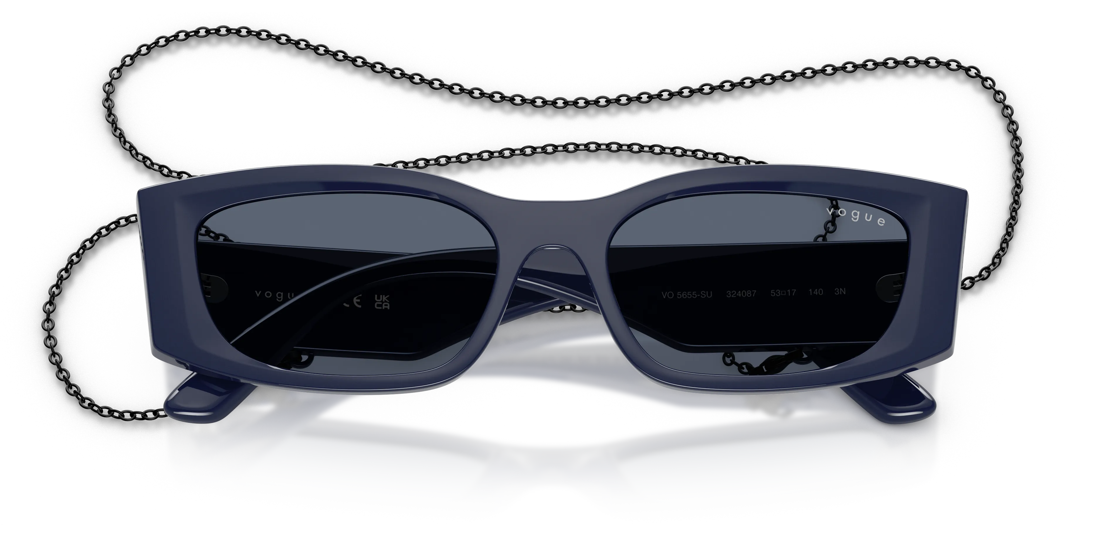 VOGUE EYEWEAR VO5655SU 324087 Occhiali da sole Nylon Blu Grigio Pillow Normale - immagine 2